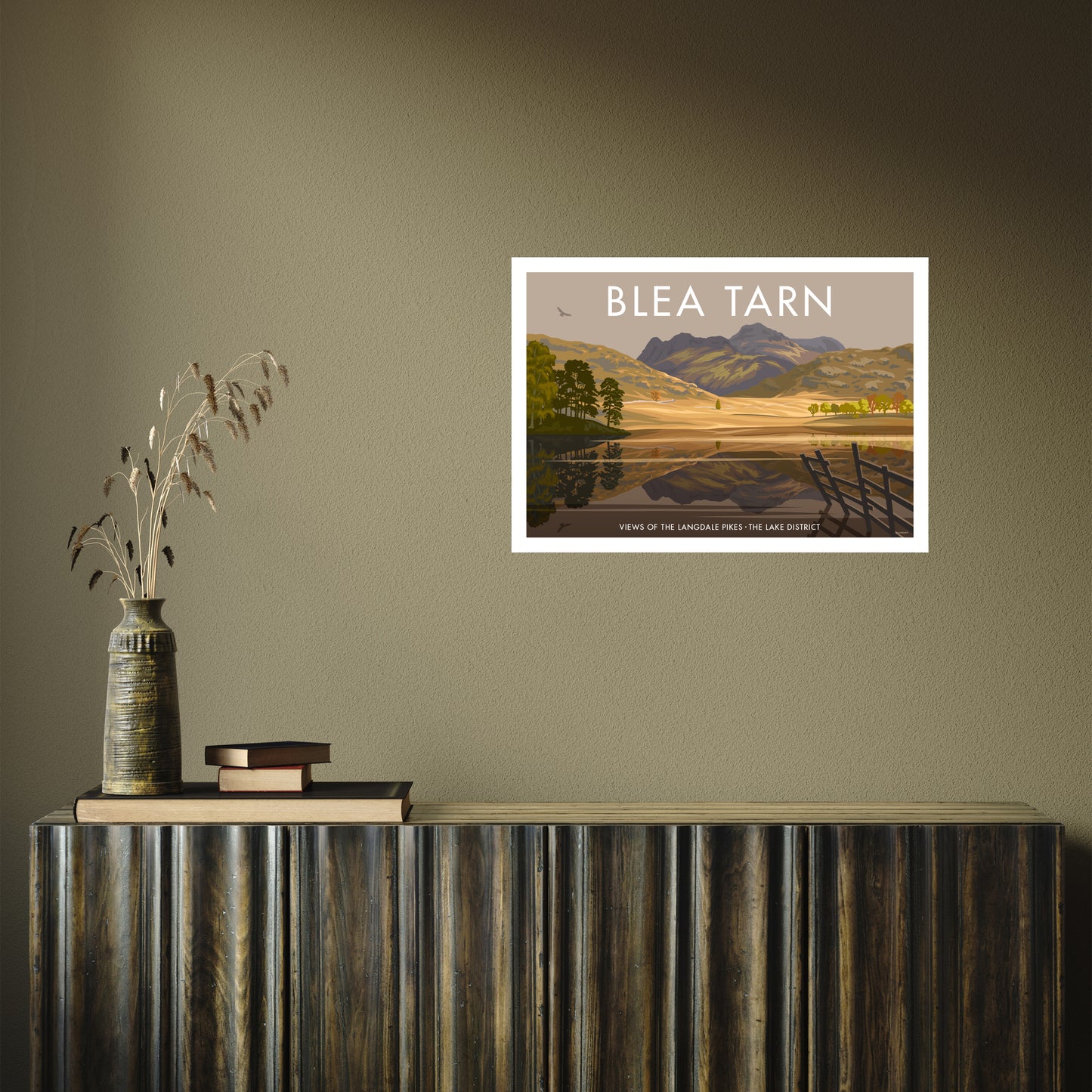 THE LAKES BLEA TARN A3 by Stephen Millership A2 Print Only