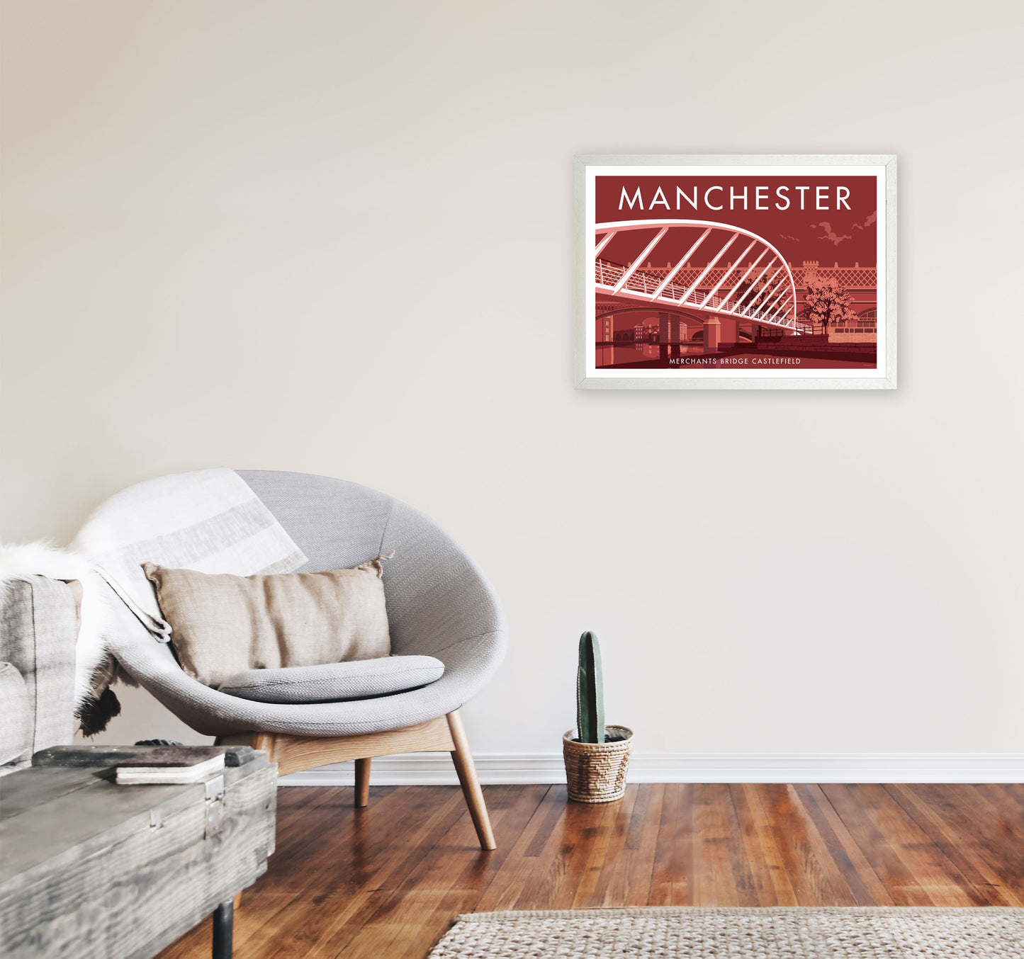 Manchester 5 by Stephen Millership A2 Oak Frame