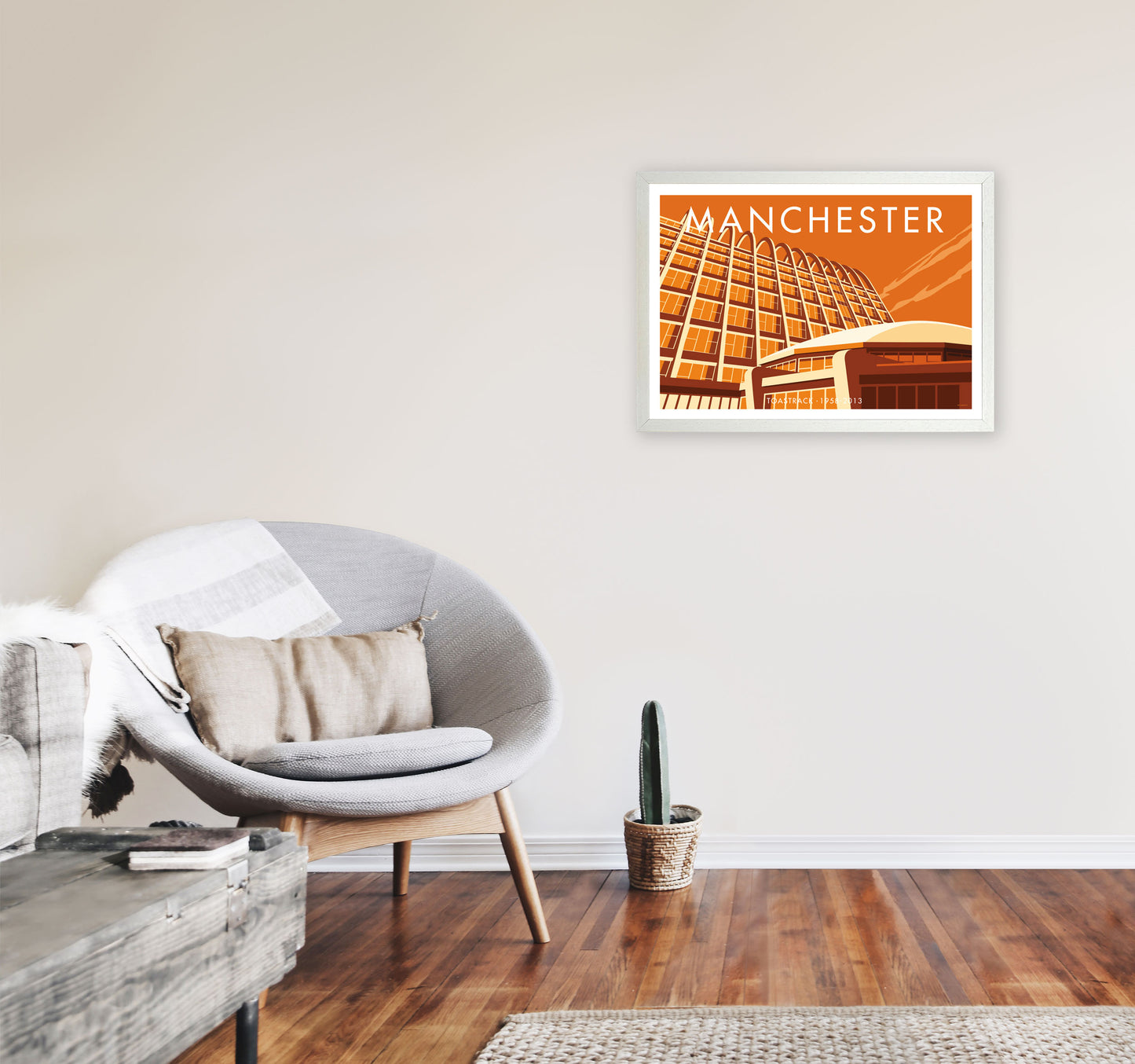 Manchester 6 by Stephen Millership A2 Oak Frame