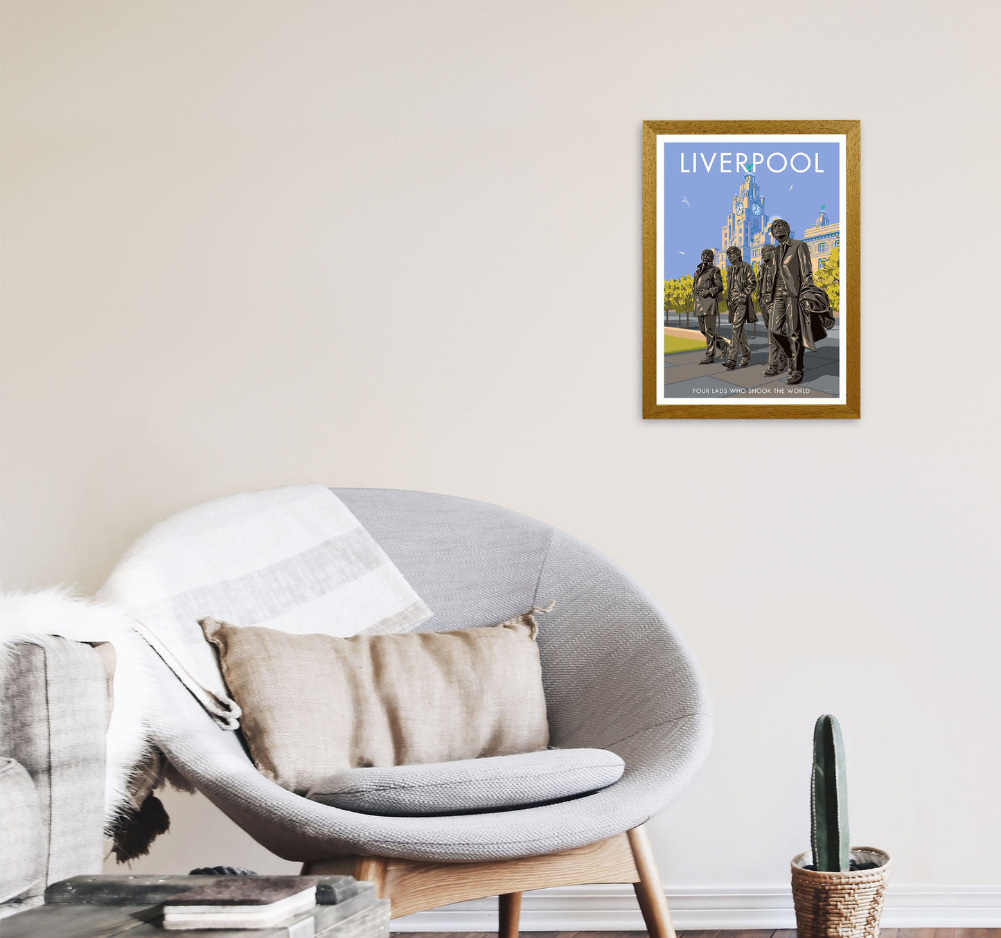 Liverpool Art Print by Stephen Millership A3 Print Only