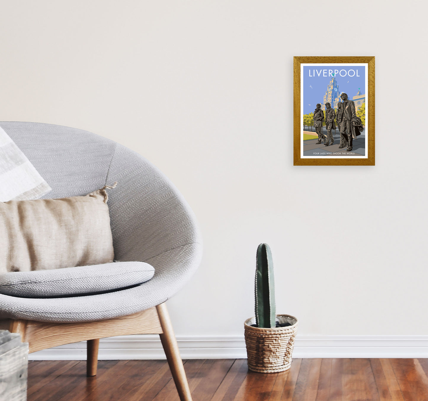 Liverpool Art Print by Stephen Millership A4 Print Only