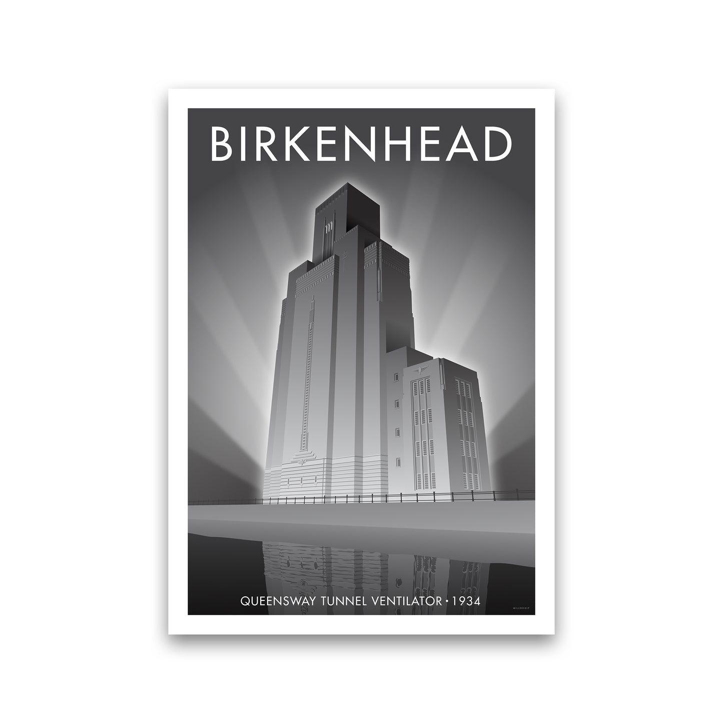 Birkenhead Queensway Tunnel Travel Art Print By Stephen Millership