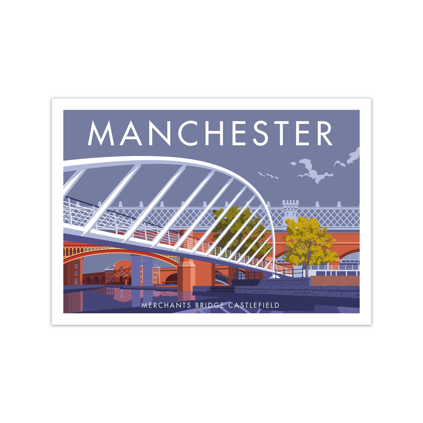 Manchester Merchants Bridge Art Print by Stephen Millership