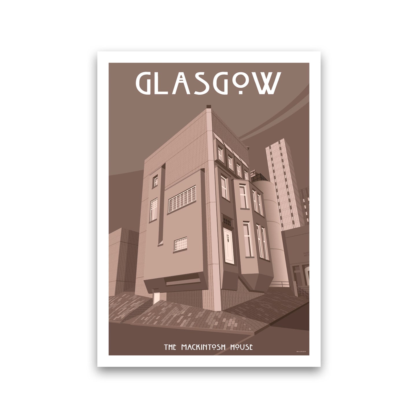 Glasgow Art Print by Stephen Millership