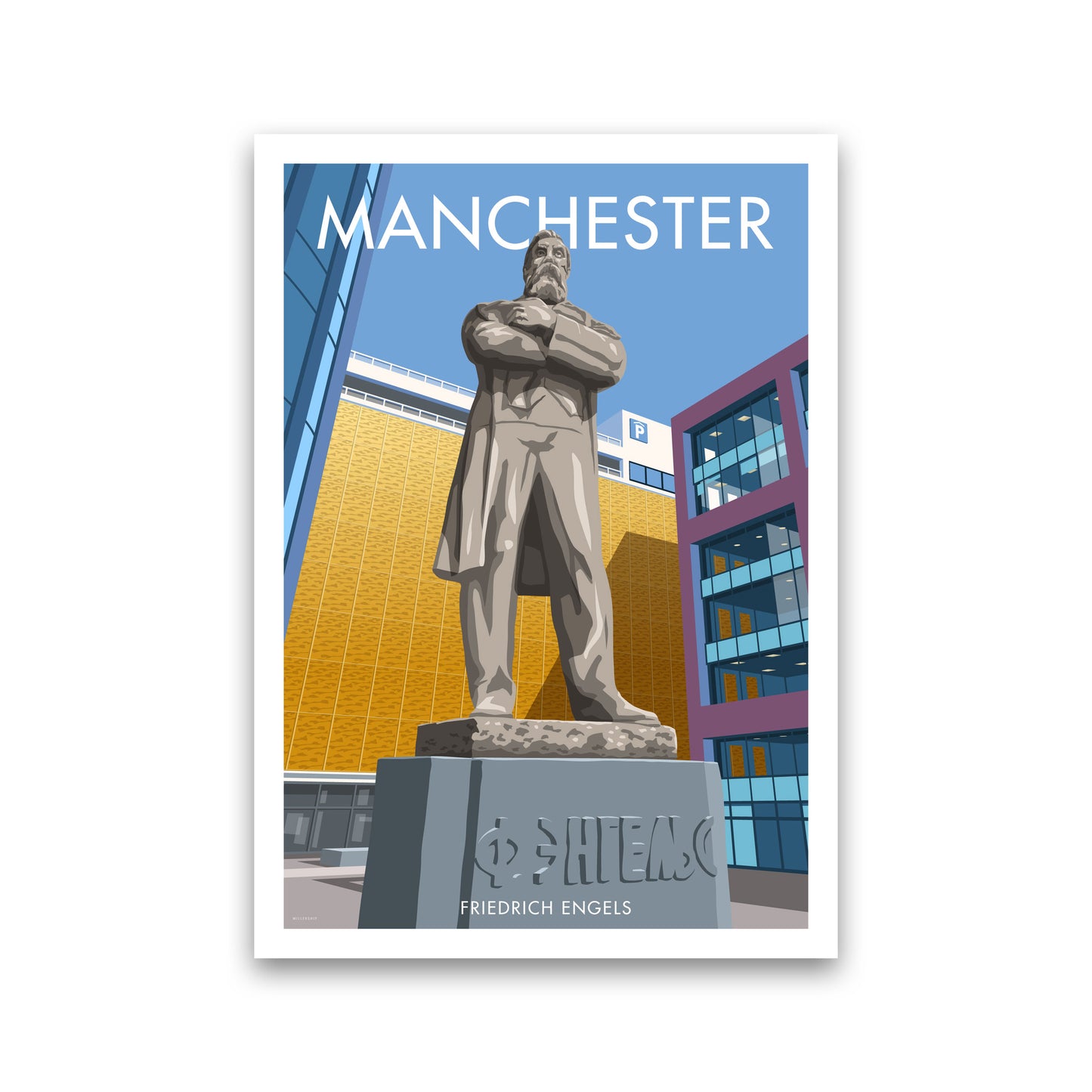 Manchester Framed Digital Art Print by Stephen Millership