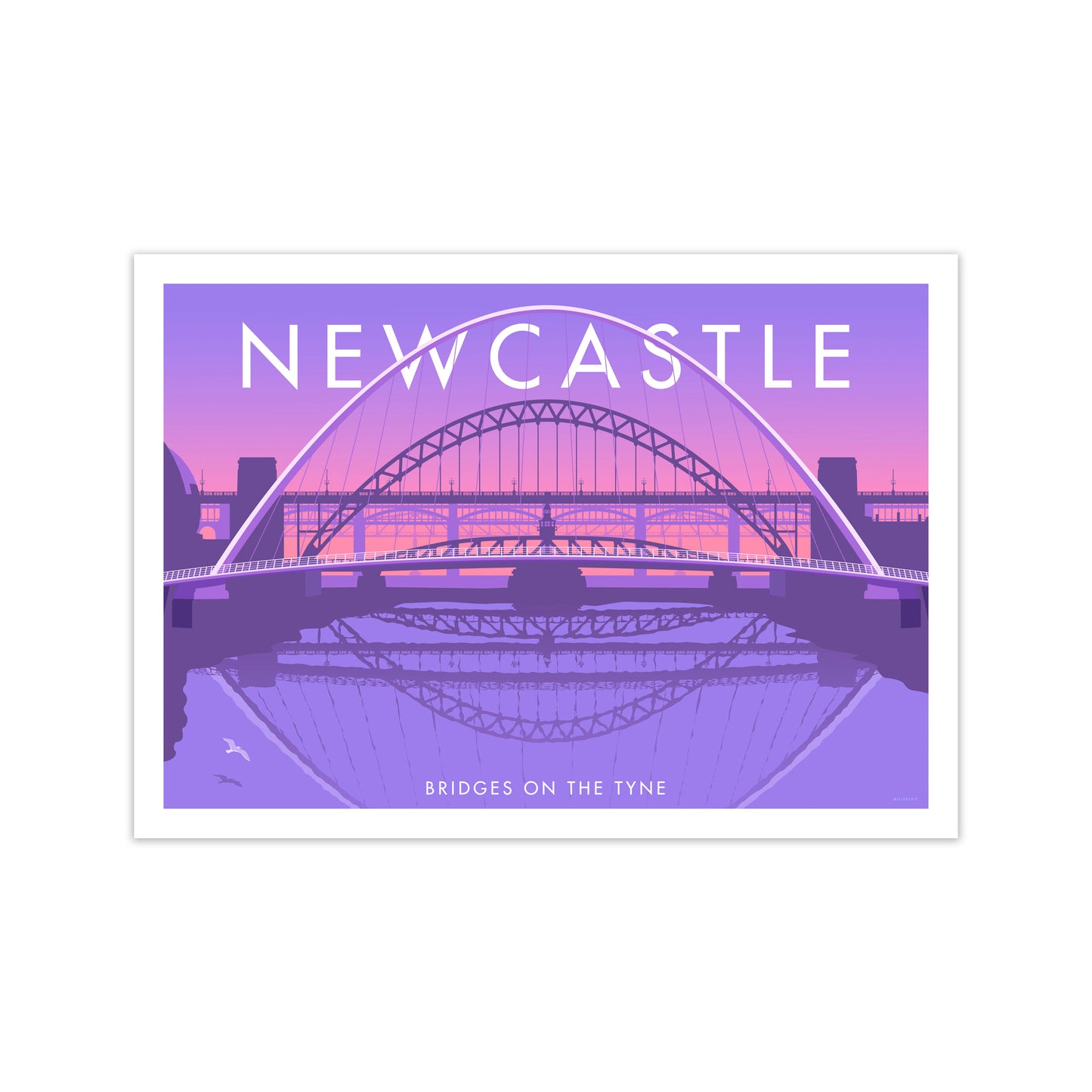 Bridges On The Tyne Newcastle Art Print by Stephen Millership