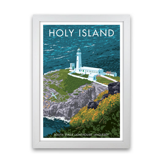 Holy Island by Stephen Millership White Grain