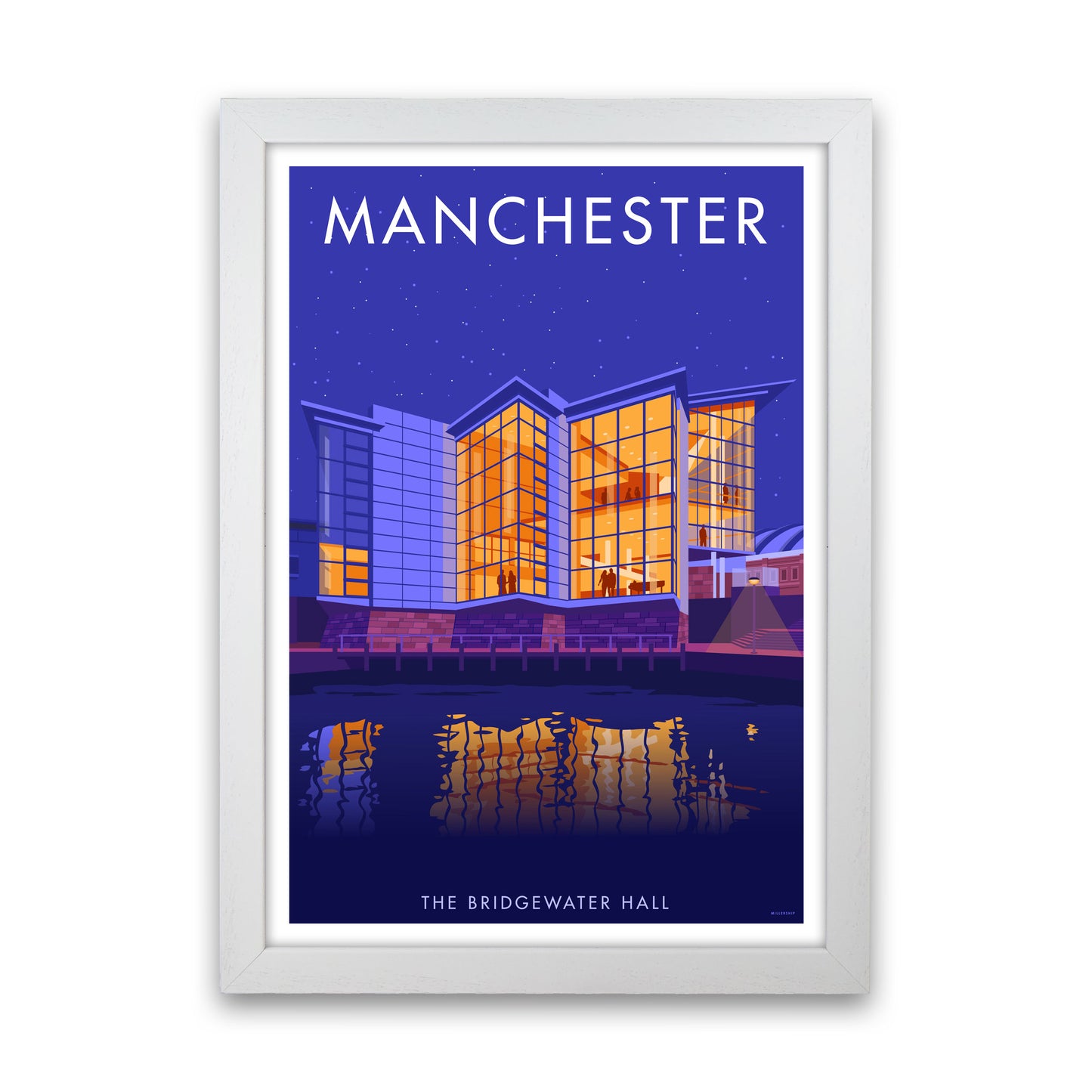 Manchester 4 by Stephen Millership White Grain