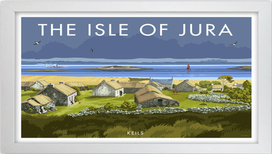 The Isle Of Jura by Stephen Millership White Grain