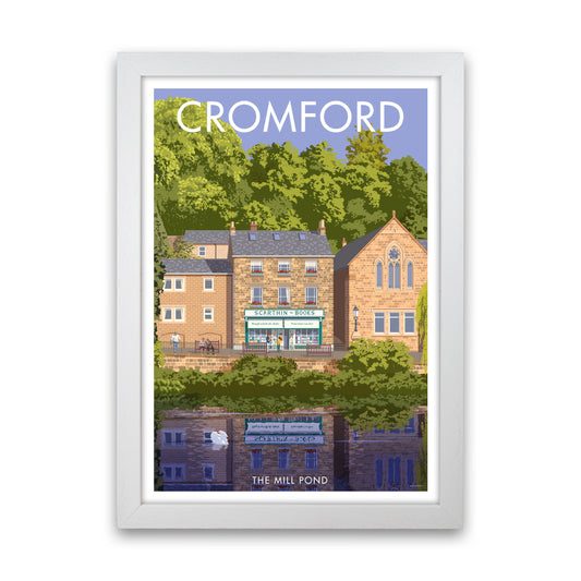 Cromford Derbyshire Travel Art Print by Stephen Millership White Grain