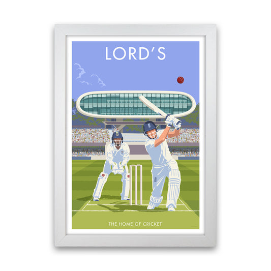 Lord's Travel Art Print by Stephen Millership White Grain
