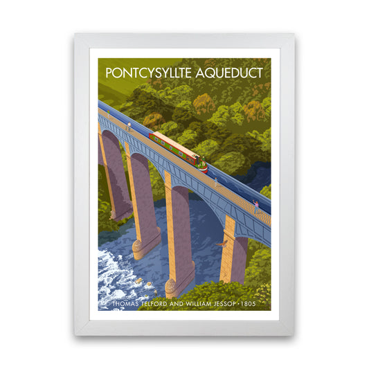 WALES PONTCYSYLLTE AQUEDUCT A3 by Stephen Millership White Grain