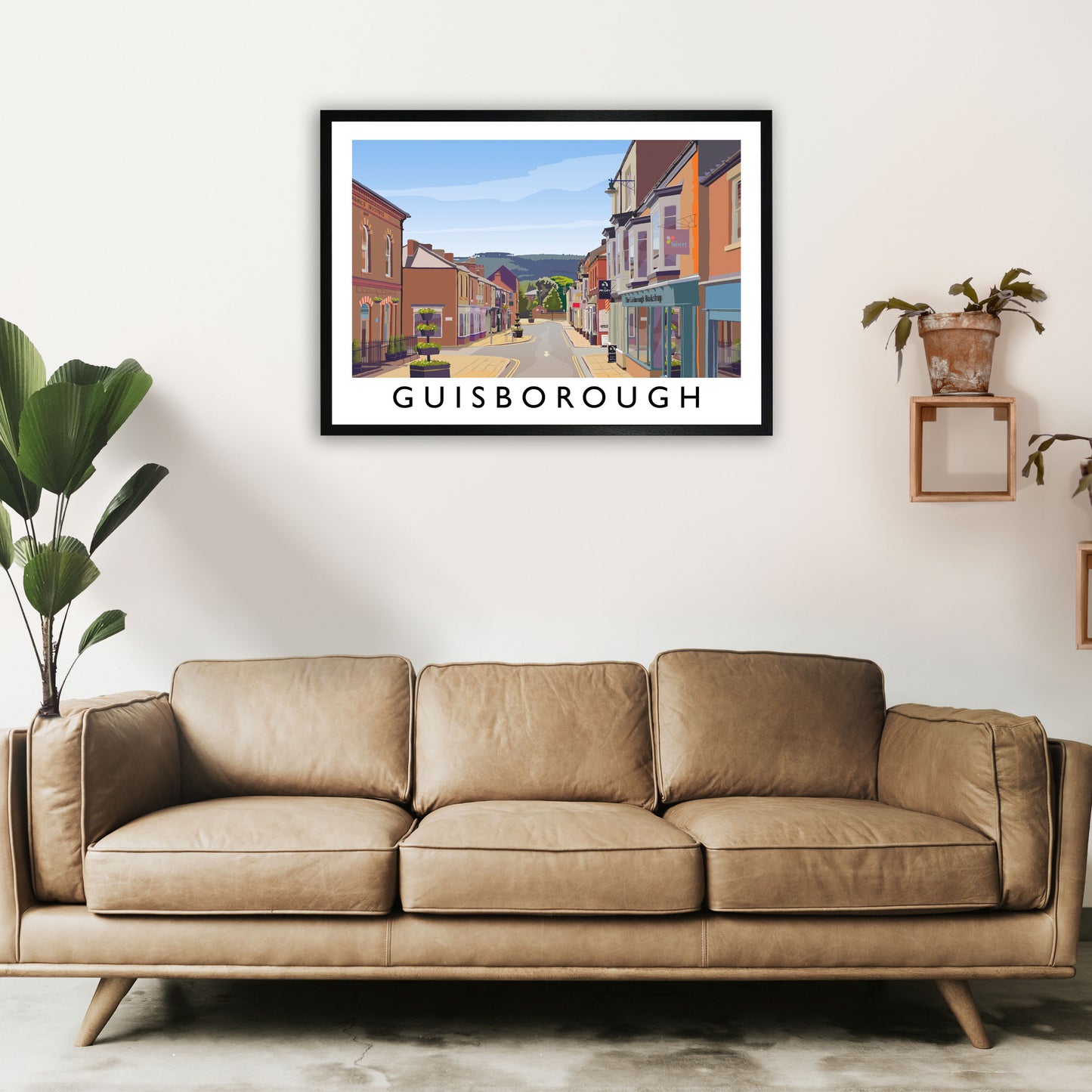 Guisborough 3 Travel Art Print by Richard O'Neill A1 White Frame