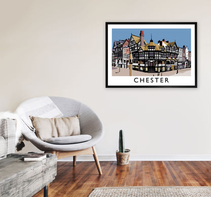 Chester by Richard O'Neill A1 White Frame