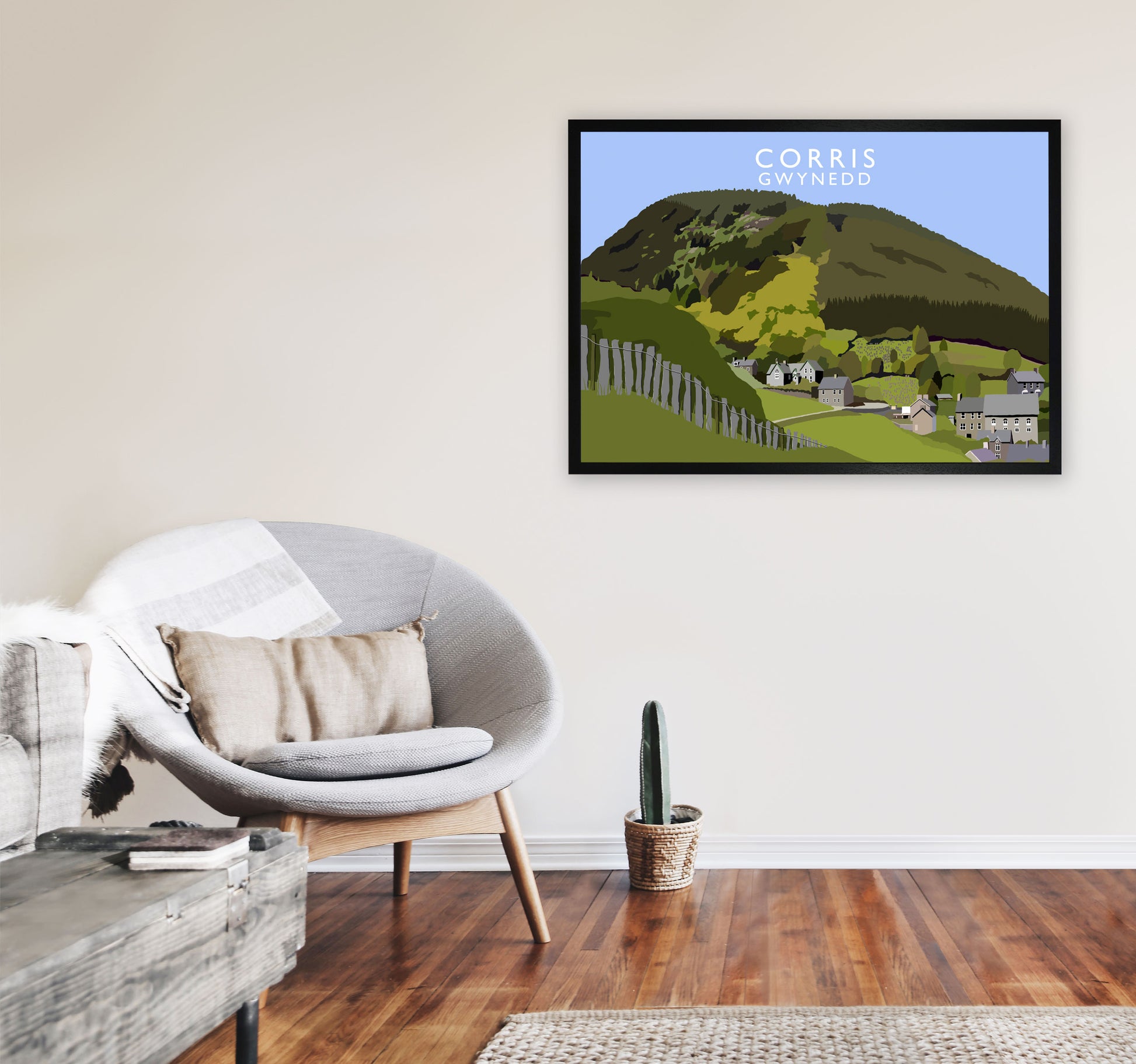 Corris by Richard O'Neill A1 White Frame