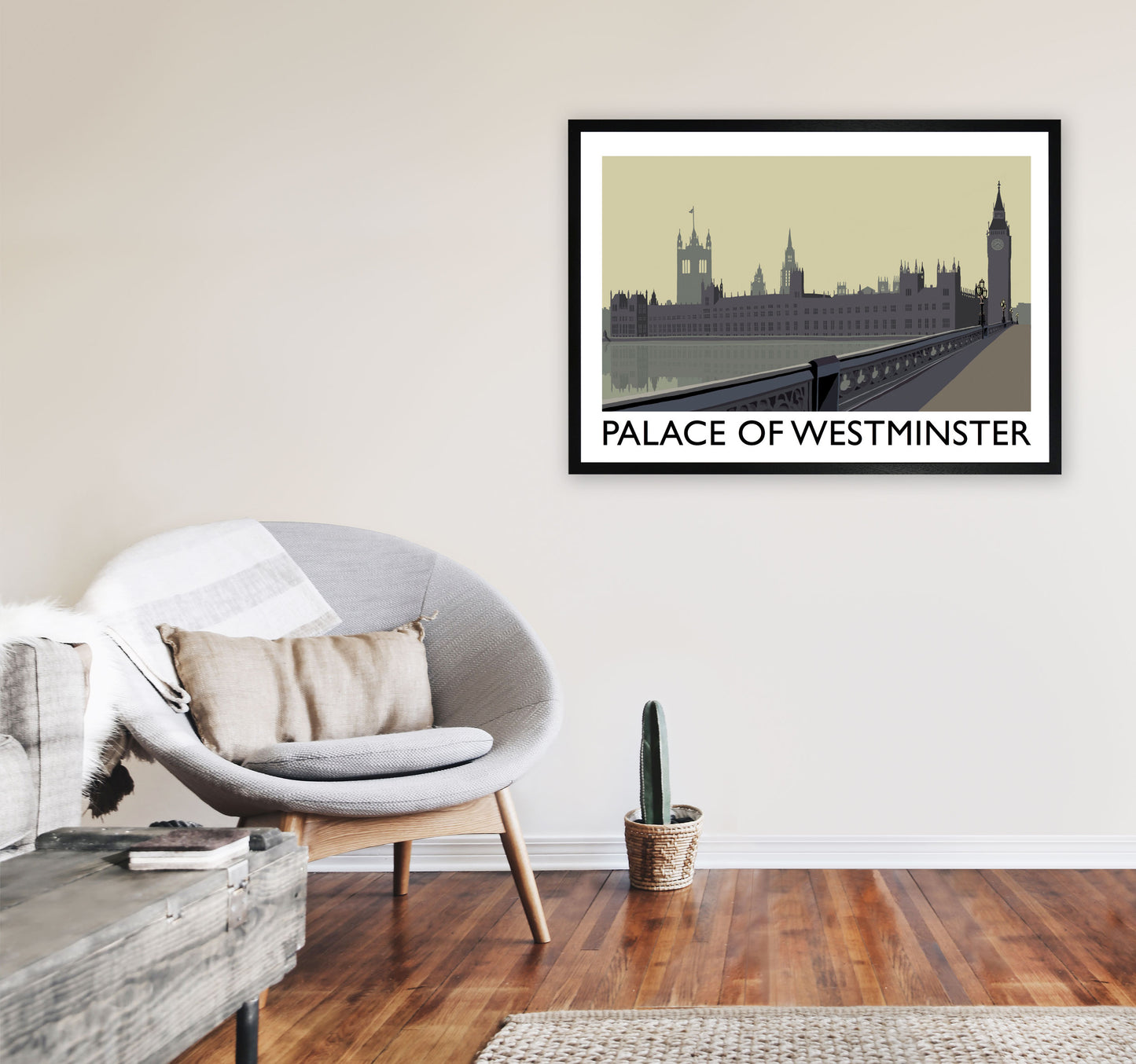 Palace Of Westminster by Richard O'Neill A1 White Frame