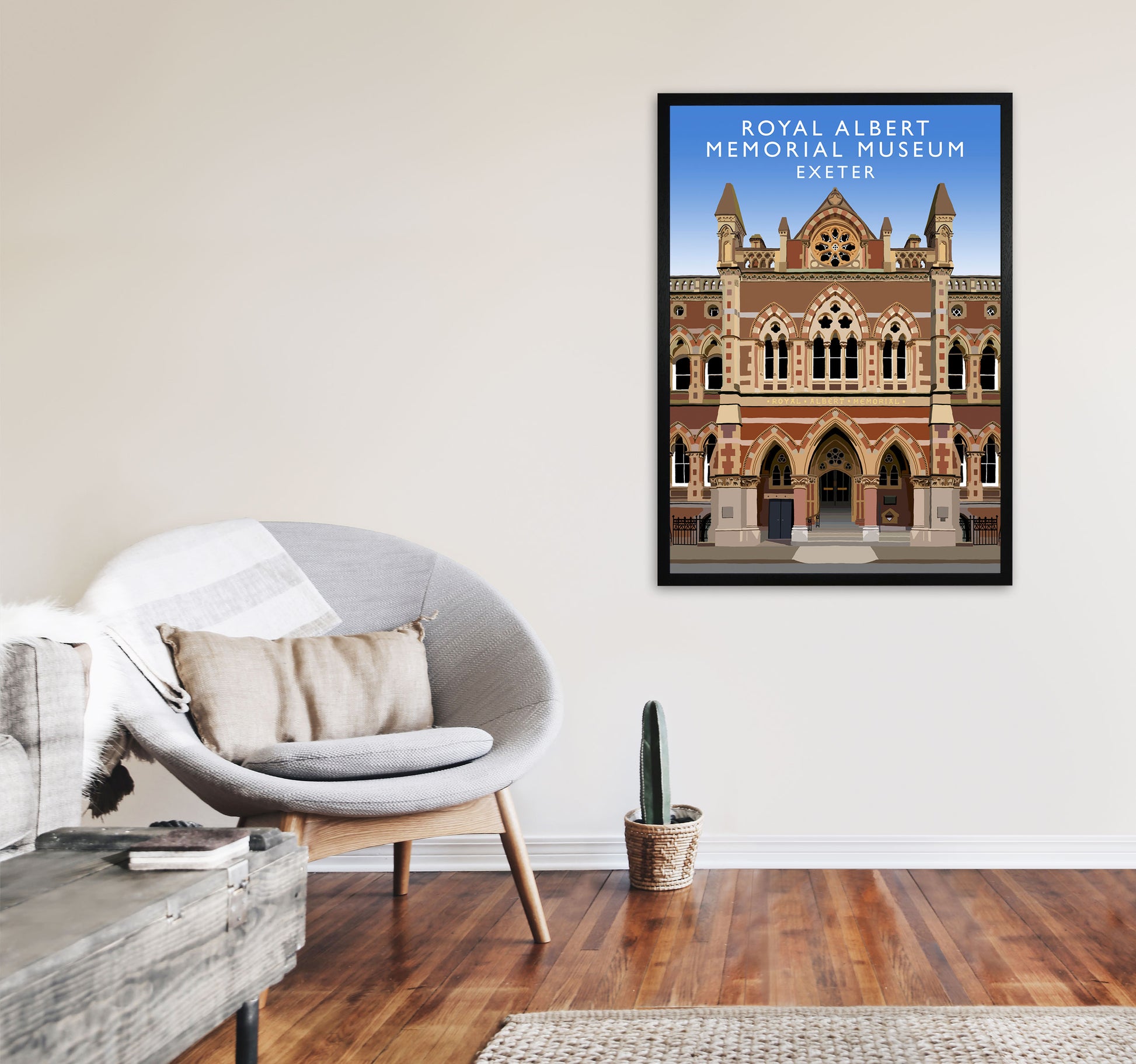 Albert Memorial Museum by Richard O'Neill A1 White Frame