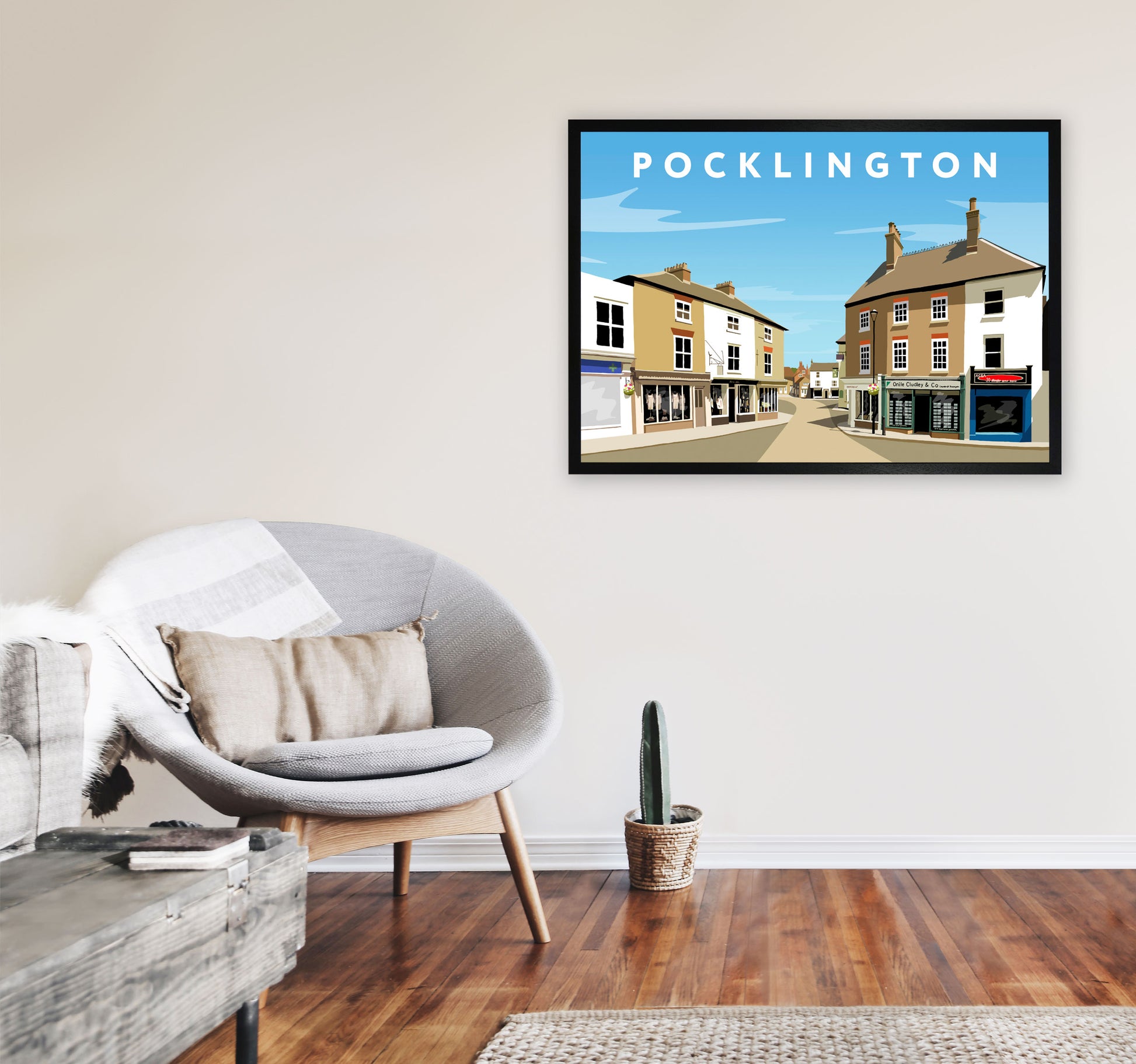 Pocklington by Richard O'Neill A1 White Frame