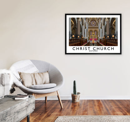 Inside Christ Church by Richard O'Neill A1 White Frame