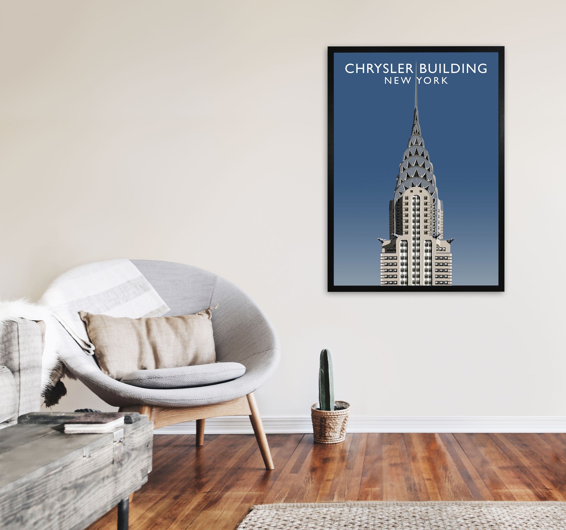 Chrysler Building by Richard O'Neill A1 White Frame