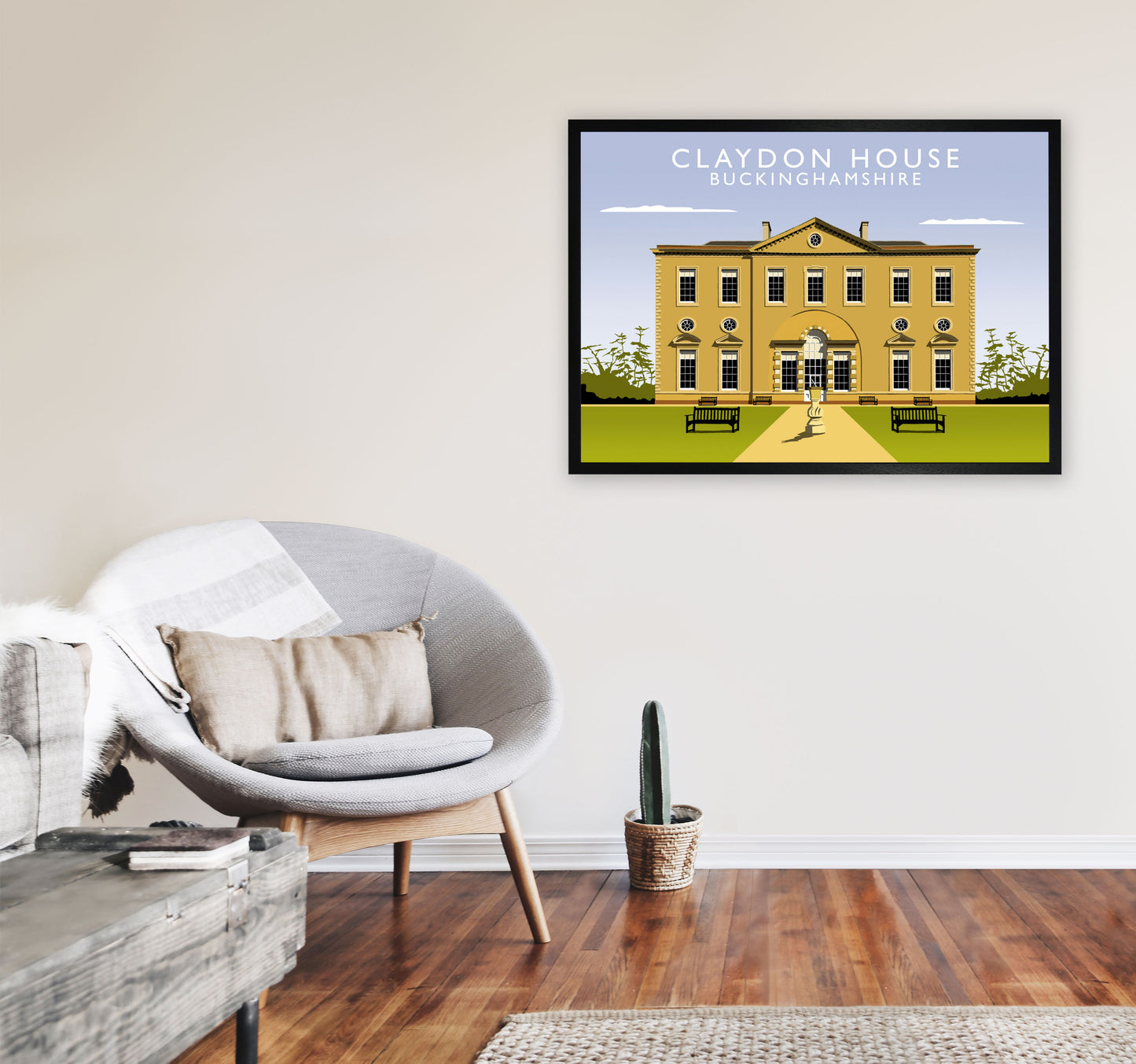 Claydon House by Richard O'Neill A1 White Frame