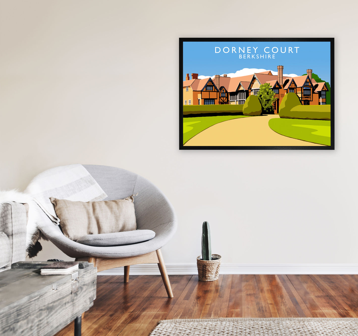 Dorney Court by Richard O'Neill A1 White Frame