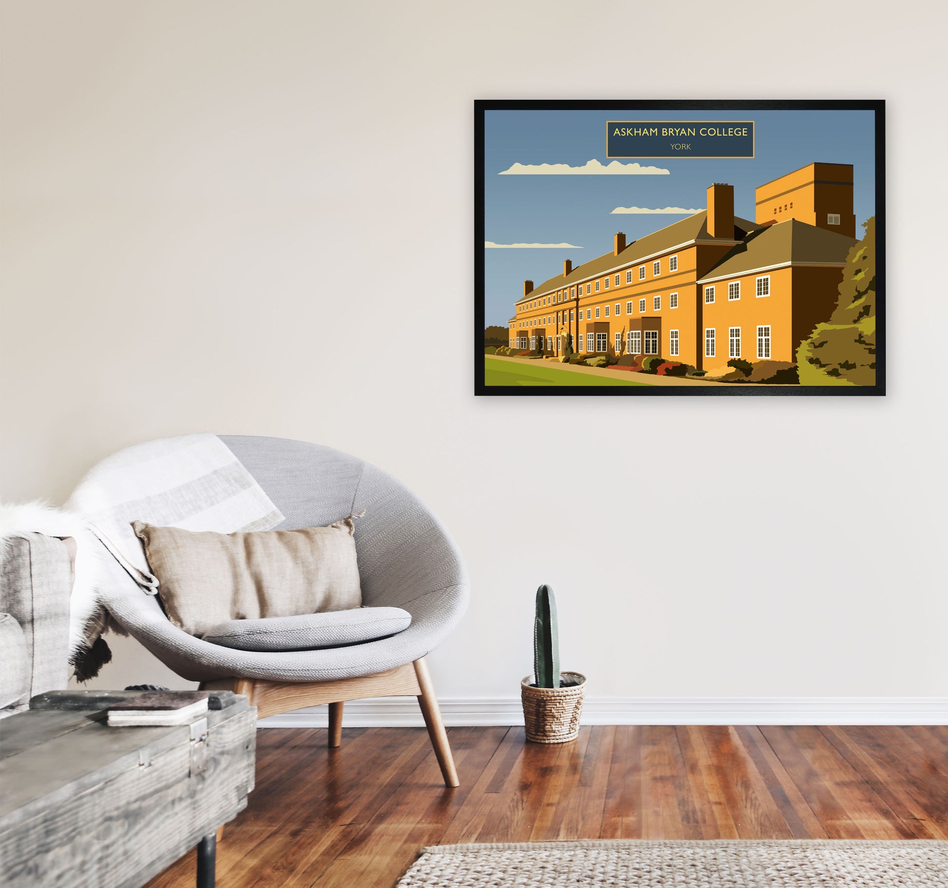 Askham Bryan College by Richard O'Neill A1 White Frame