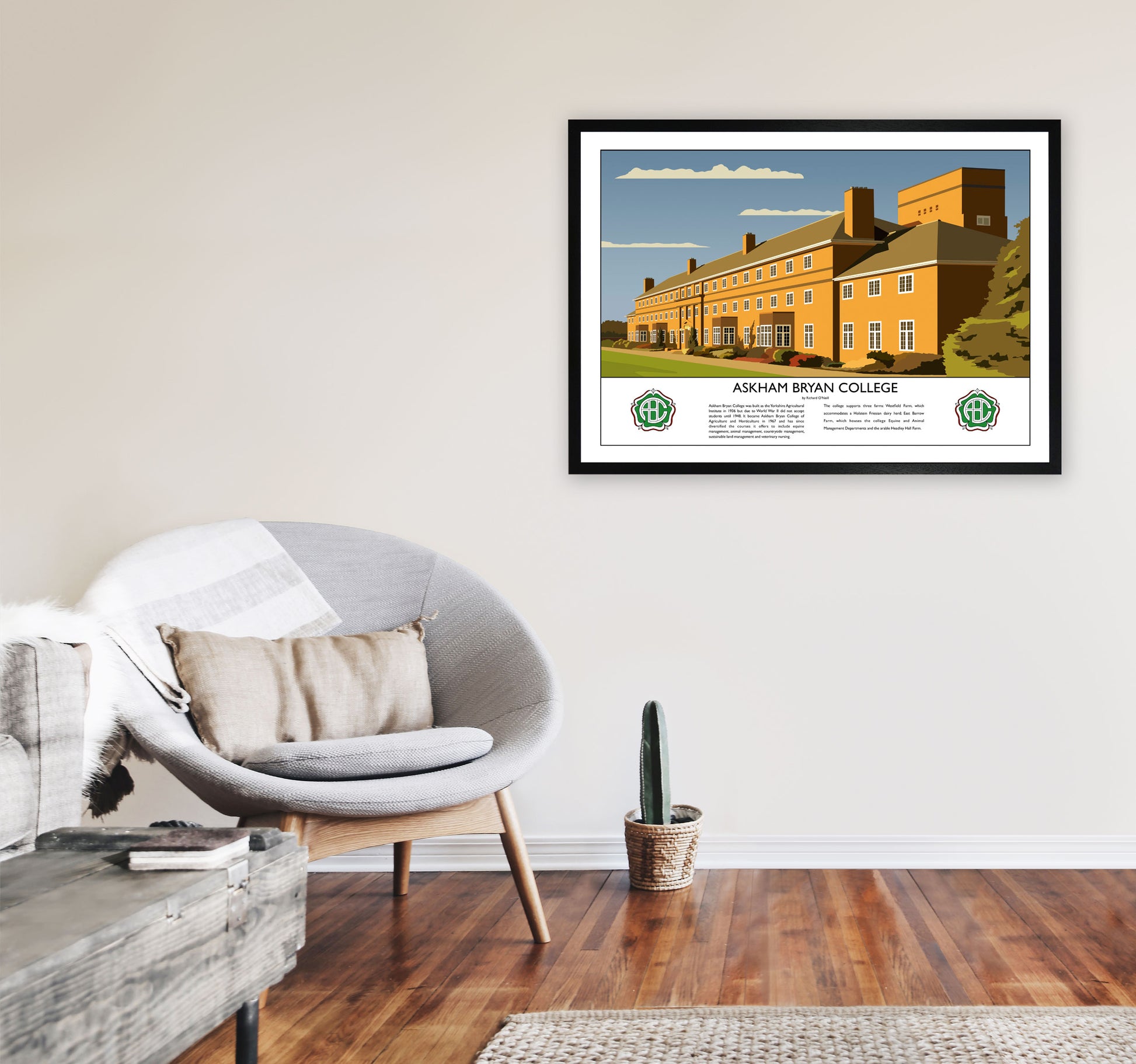 Askham Bryan College V2 by Richard O'Neill A1 White Frame