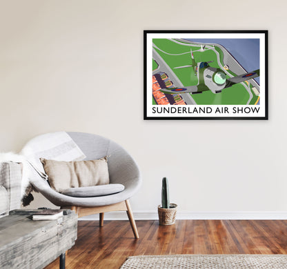 Sunderland Air Show 3 by Richard O'Neill A1 White Frame