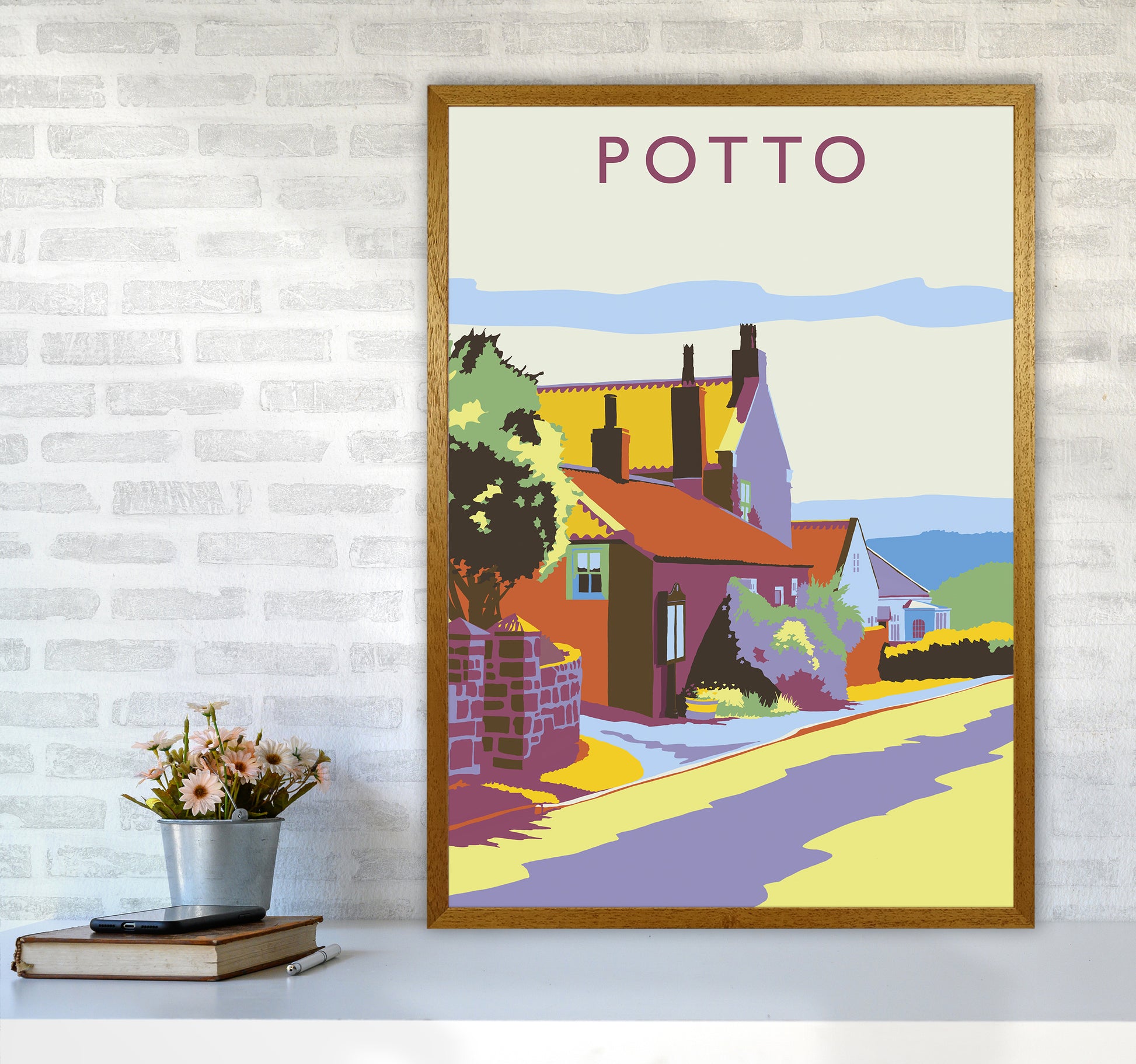 Potto portrait Travel Art Print by Richard O'Neill A1 Print Only