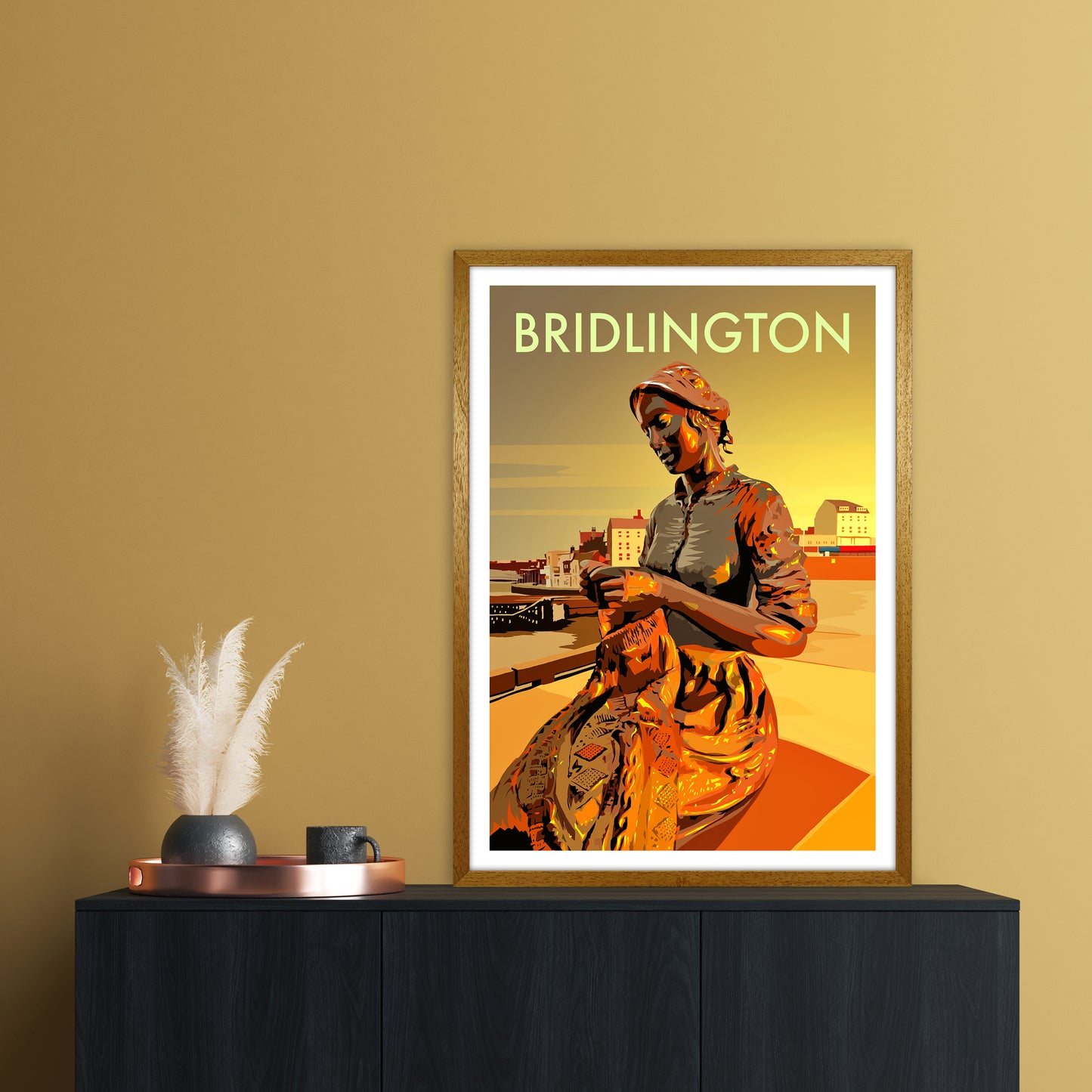 Bridlington 2 Travel Art Print by Richard O'Neill A1 Print Only