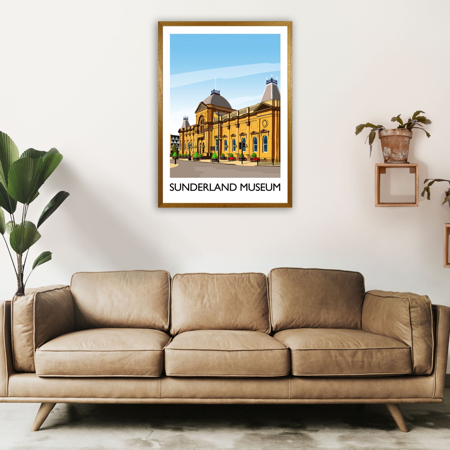 Sunderland Museum 2 Portrait Travel Art Print by Richard O'Neill A1 Print Only