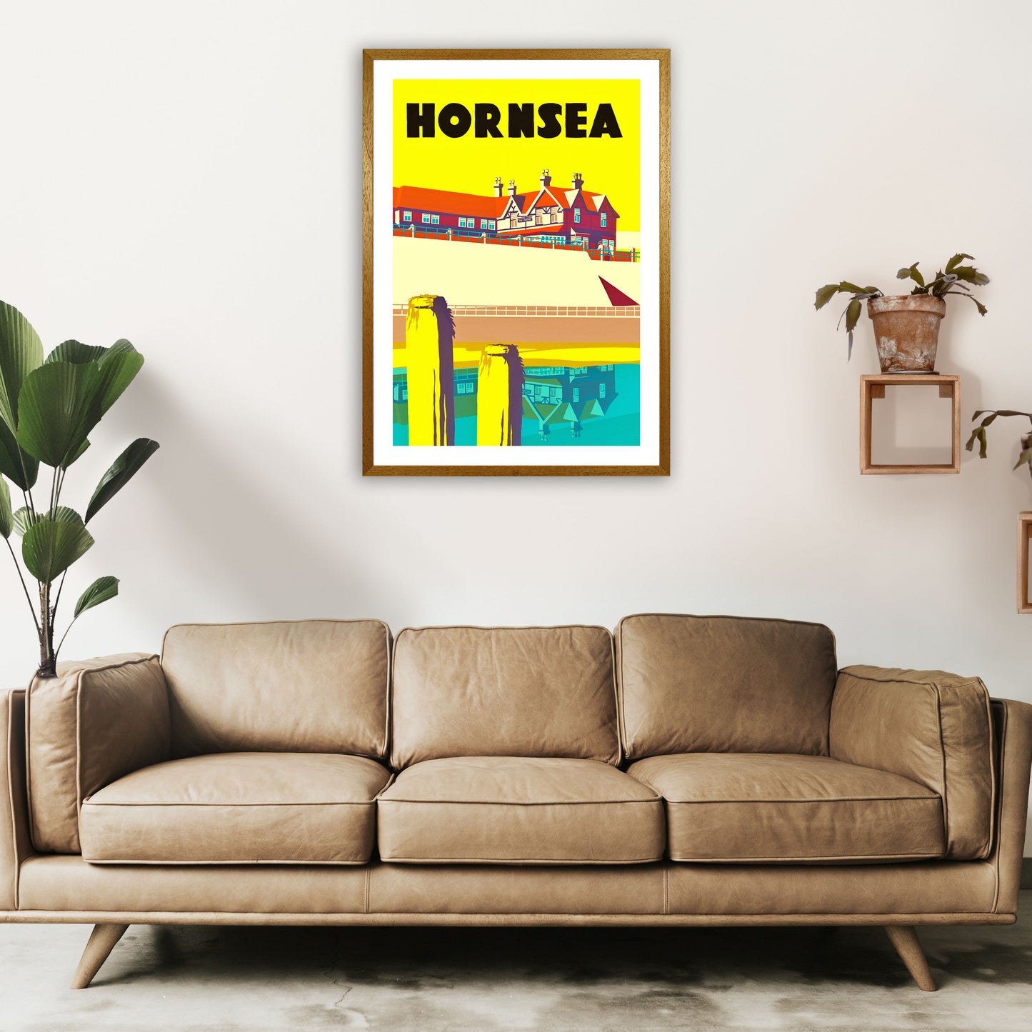 Hornsea 2 Portrait Travel Art Print by Richard O'Neill A1 Print Only