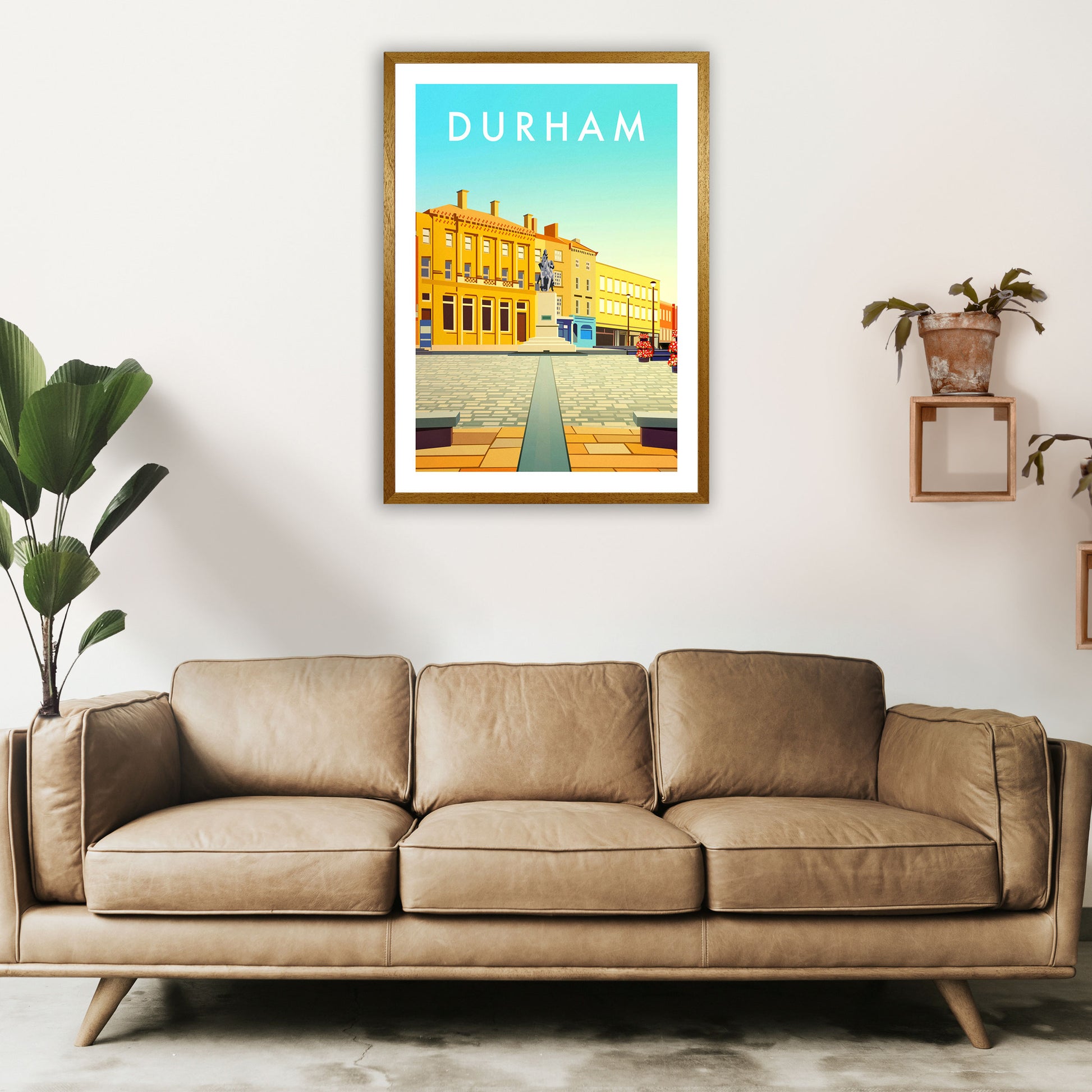 Durham 2 Portrait Travel Art Print by Richard O'Neill A1 Print Only