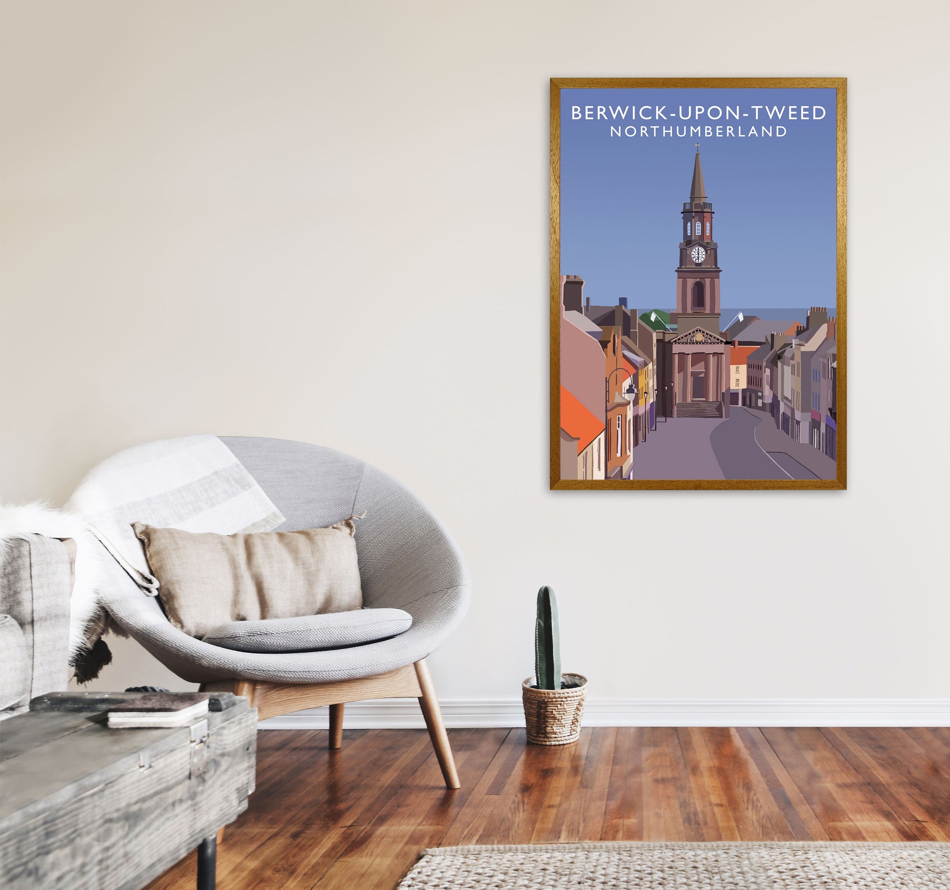 Berwick-Upon-Tweed Northumberland Art Print by Richard O'Neill A1 Print Only