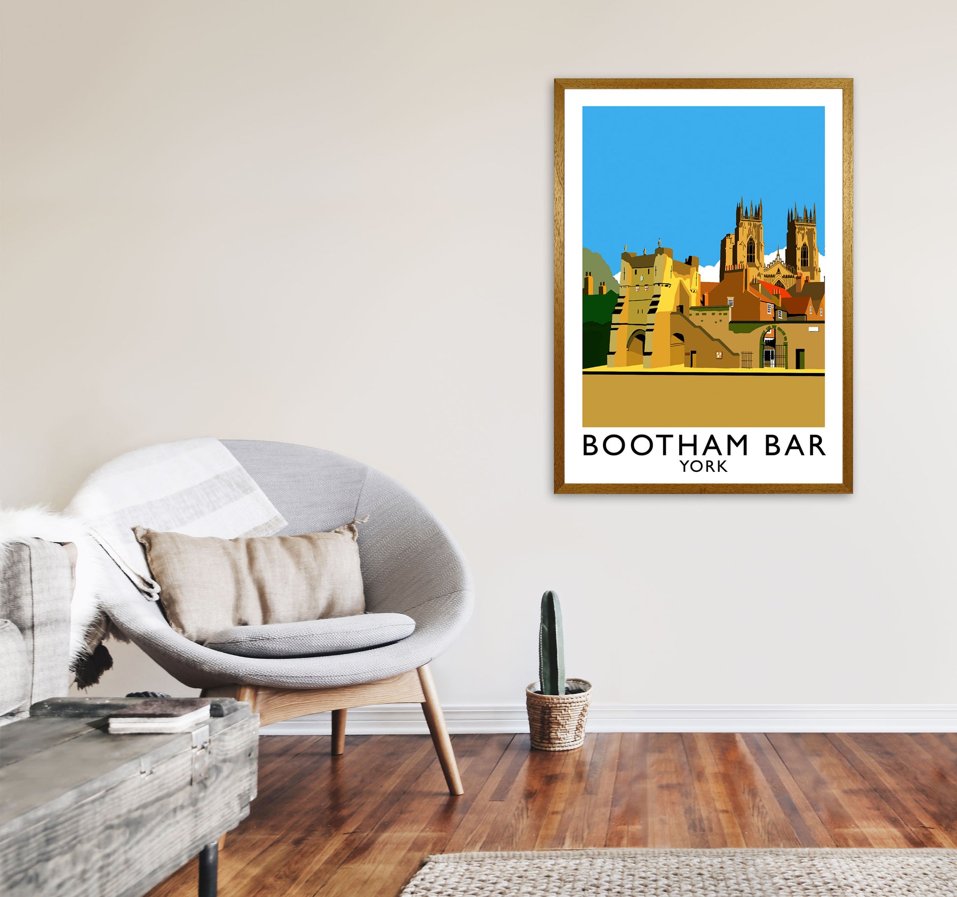 Bootham Bar York Framed Digital Art Print by Richard O'Neill A1 Print Only