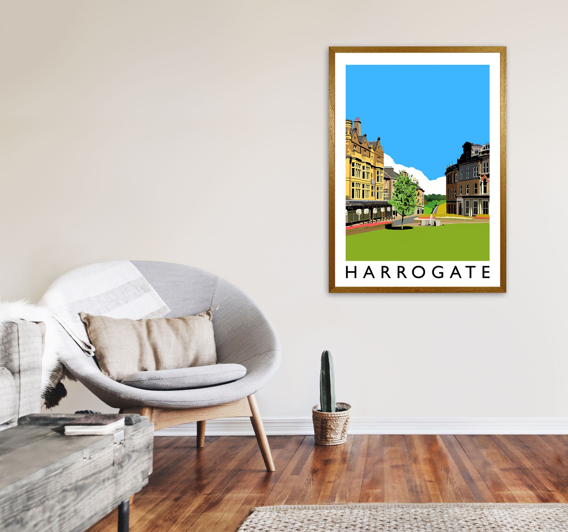 Harrogate Framed Digital Art Print by Richard O'Neill A1 Print Only