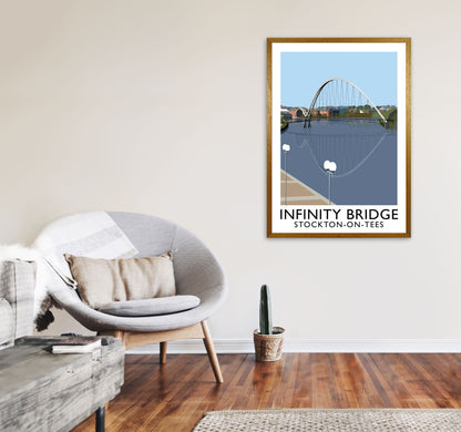 Infinity Bridge Stockton-On-Tees Art Print by Richard O'Neill A1 Print Only