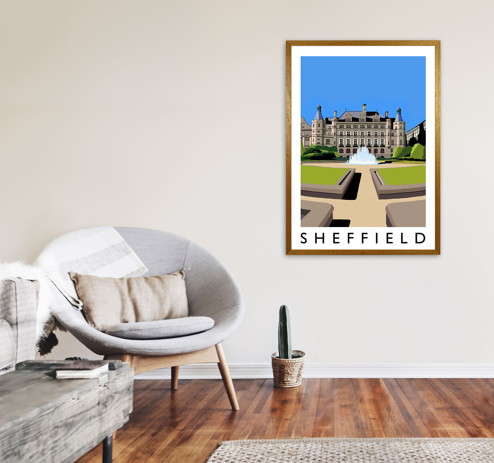 Sheffield Art Print by Richard O'Neill A1 Print Only