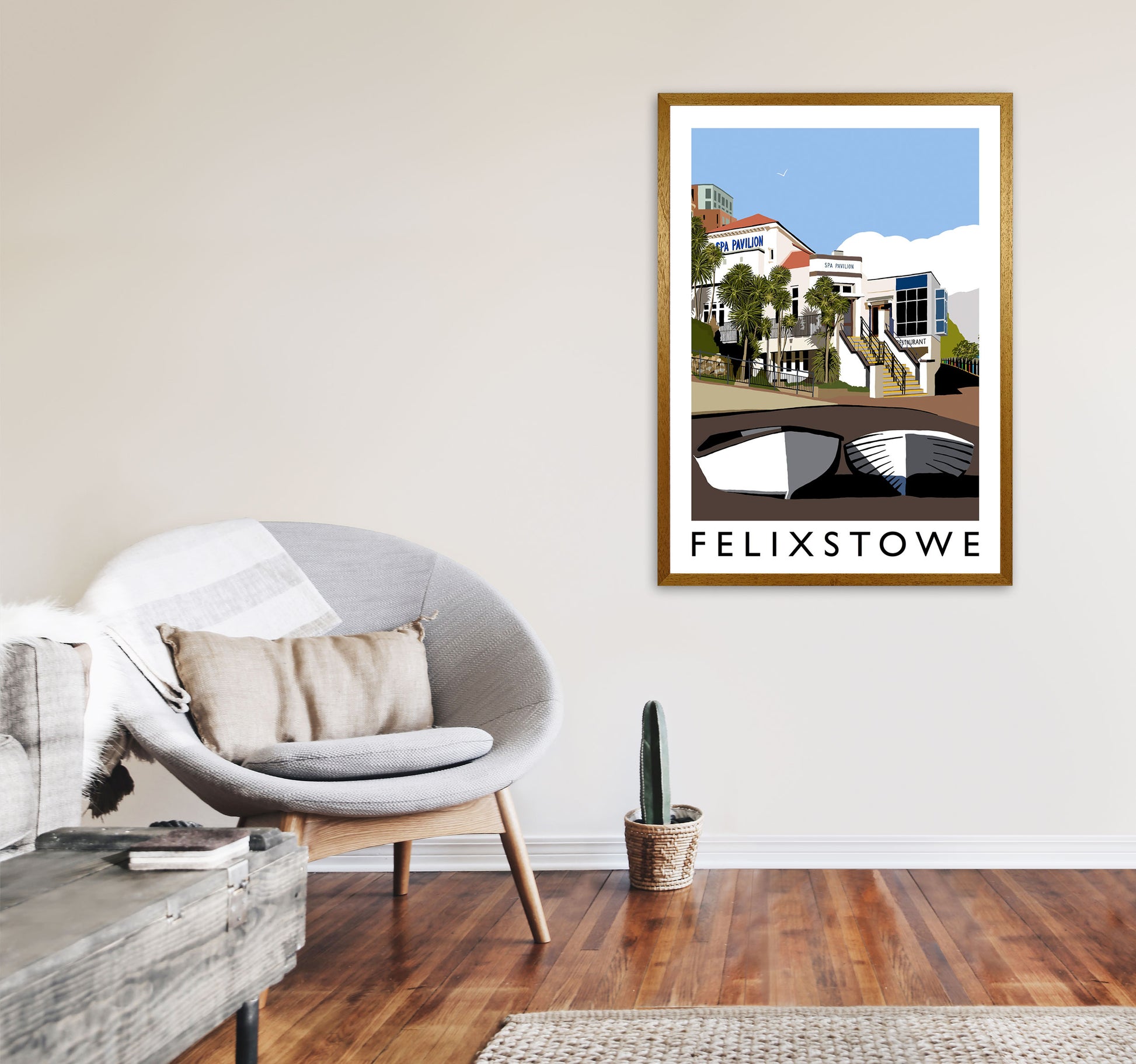 Felixstowe Art Print by Richard O'Neill A1 Print Only