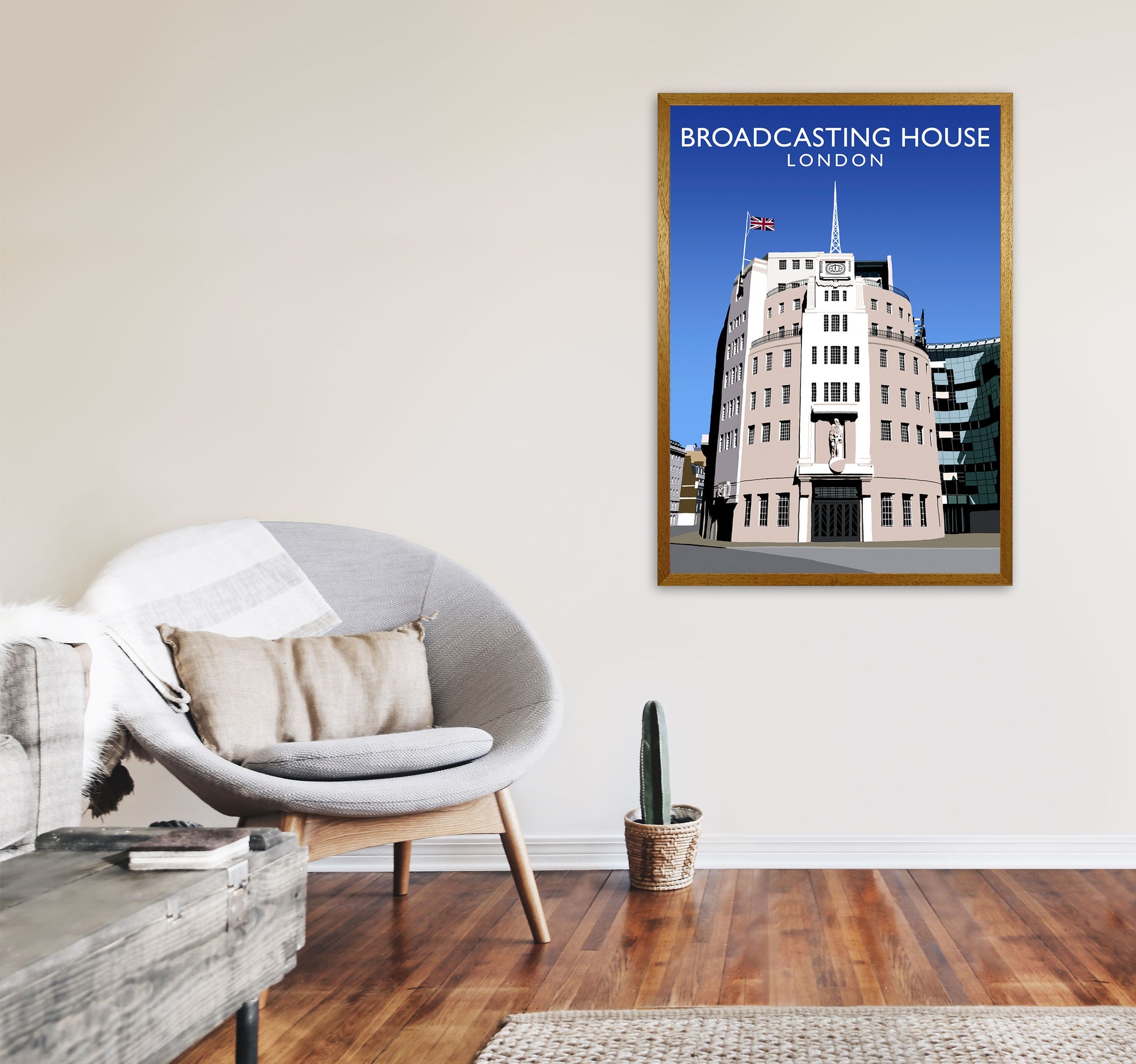 Broadcasting House by Richard O'Neill A1 Print Only