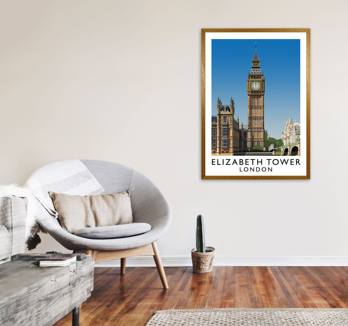 Elizabeth Tower by Richard O'Neill A1 Print Only