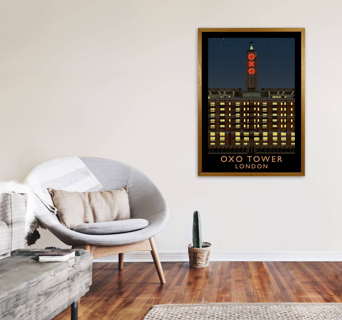 Oxo Tower by Richard O'Neill A1 Print Only