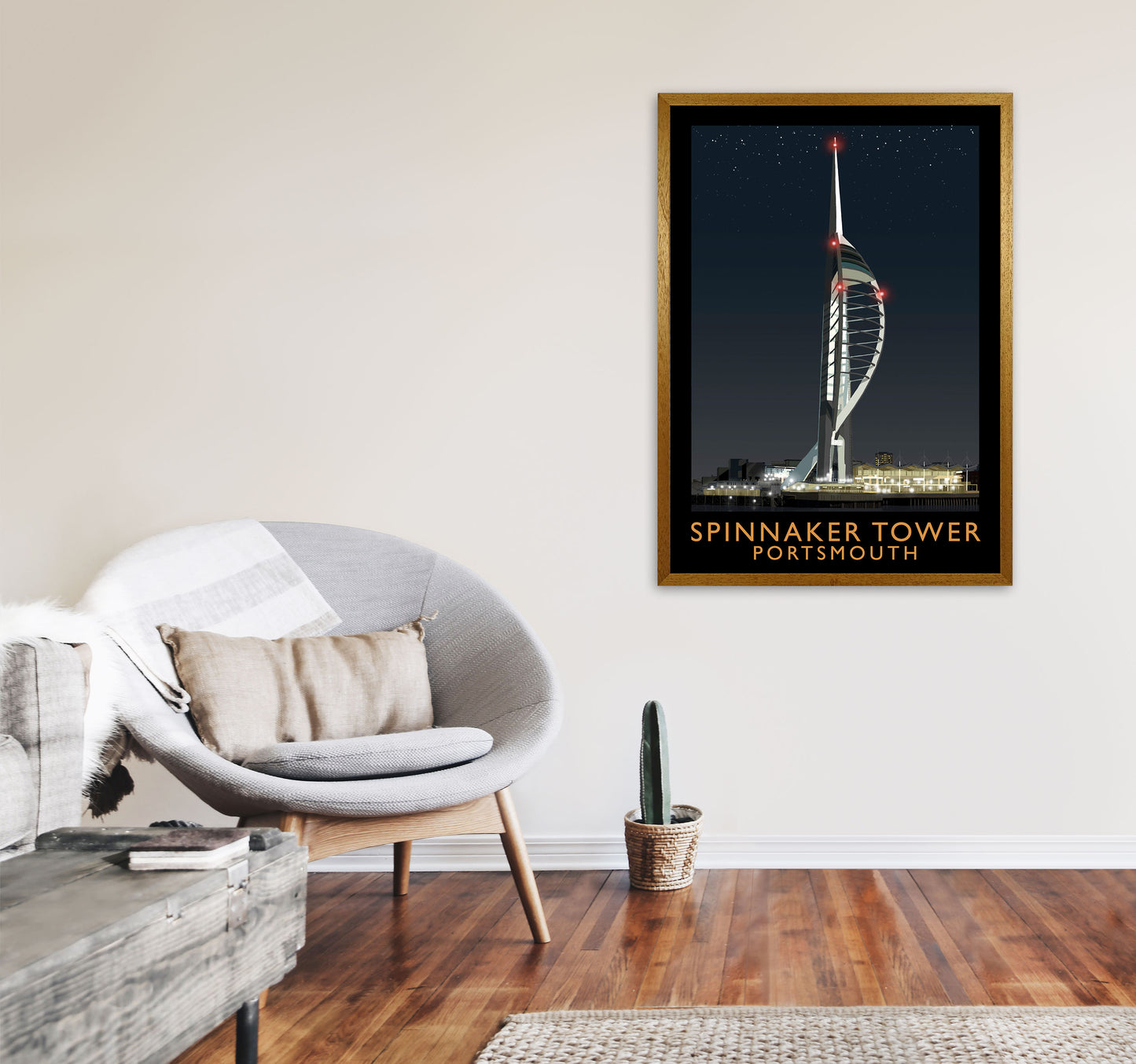 Spinnaker Tower by Richard O'Neill A1 Print Only