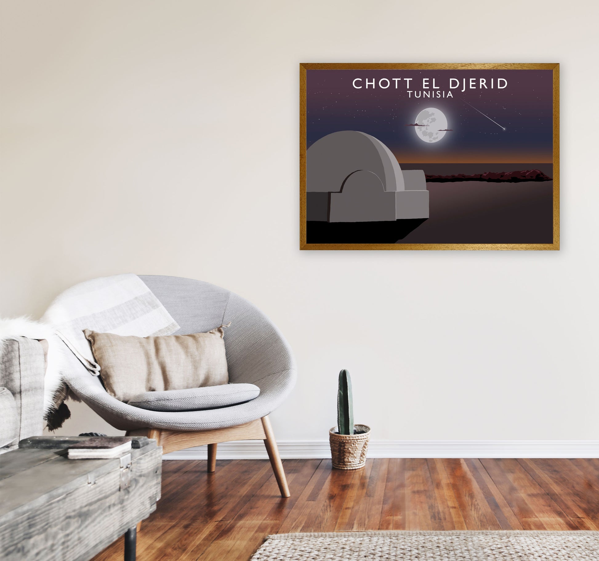 Chott El Djerid (Landscape) by Richard O'Neill A1 Print Only