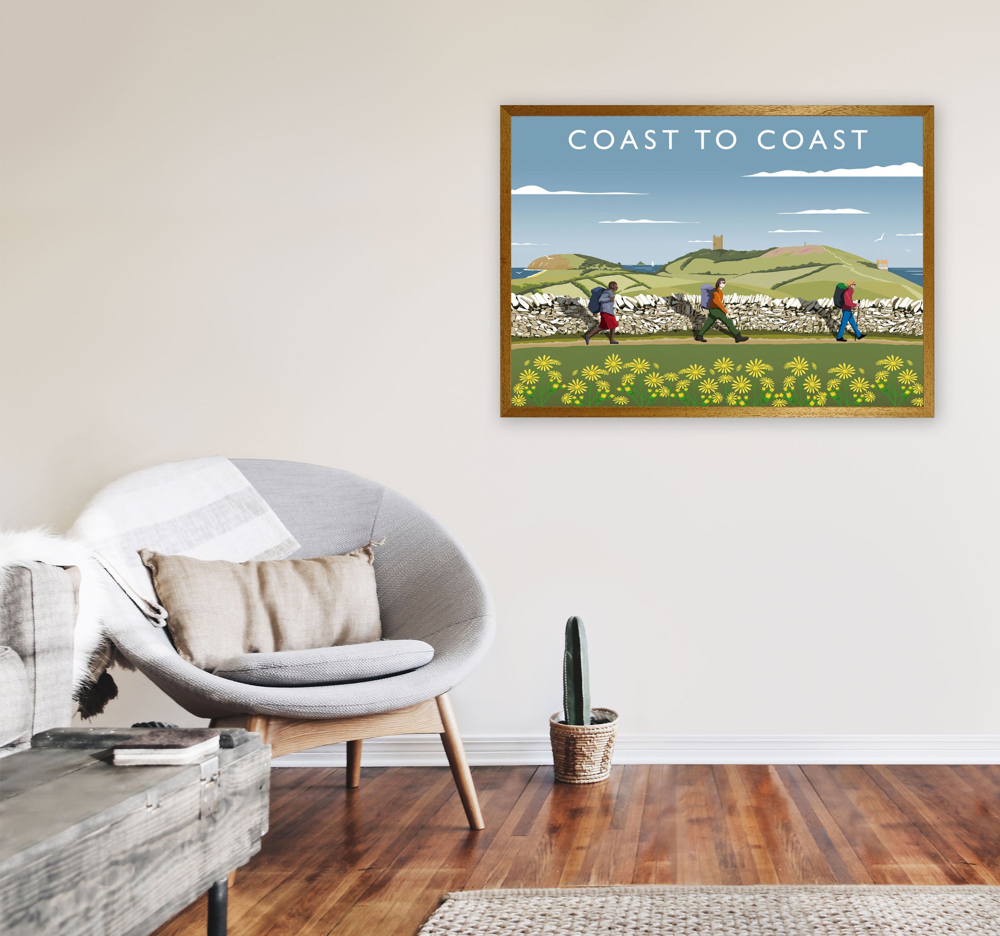 Coast To Coast Art Print by Richard O'Neill A1 Print Only