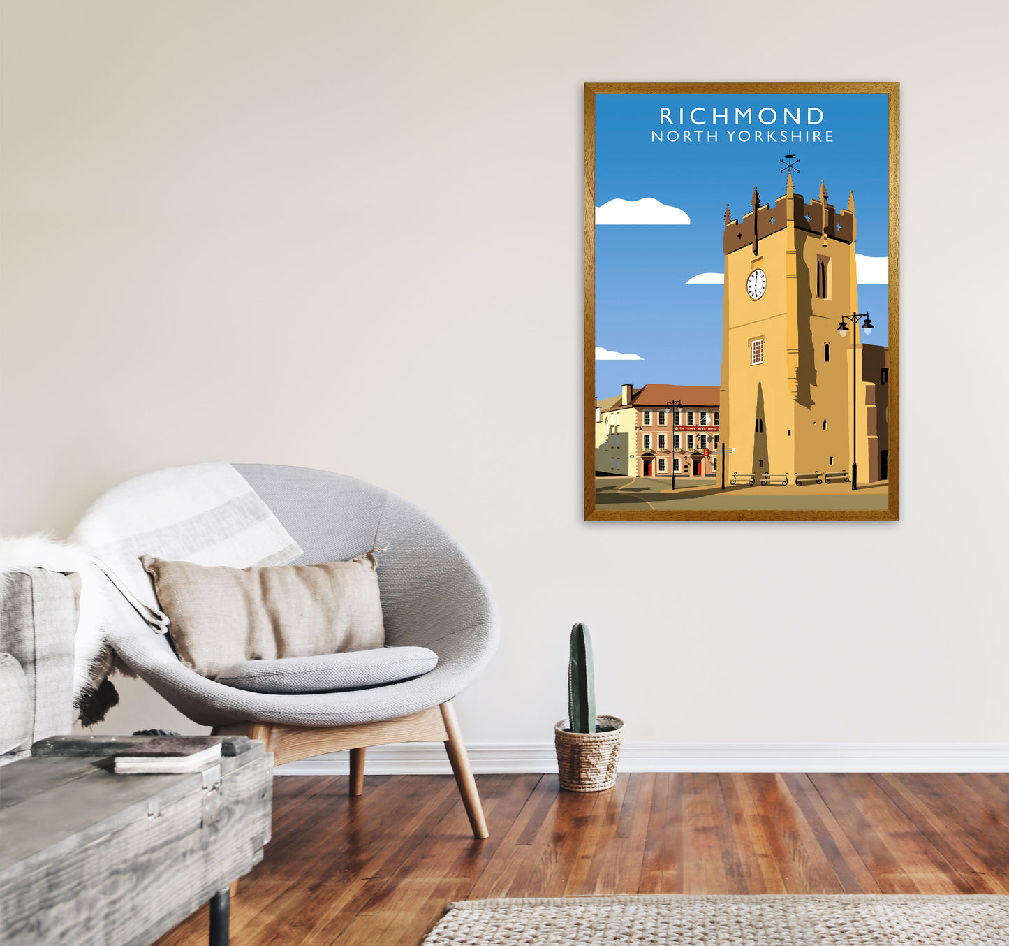 Richmond (Portrait) by Richard O'Neill Richard O'Neill Yorkshire Art Print A1 Print Only