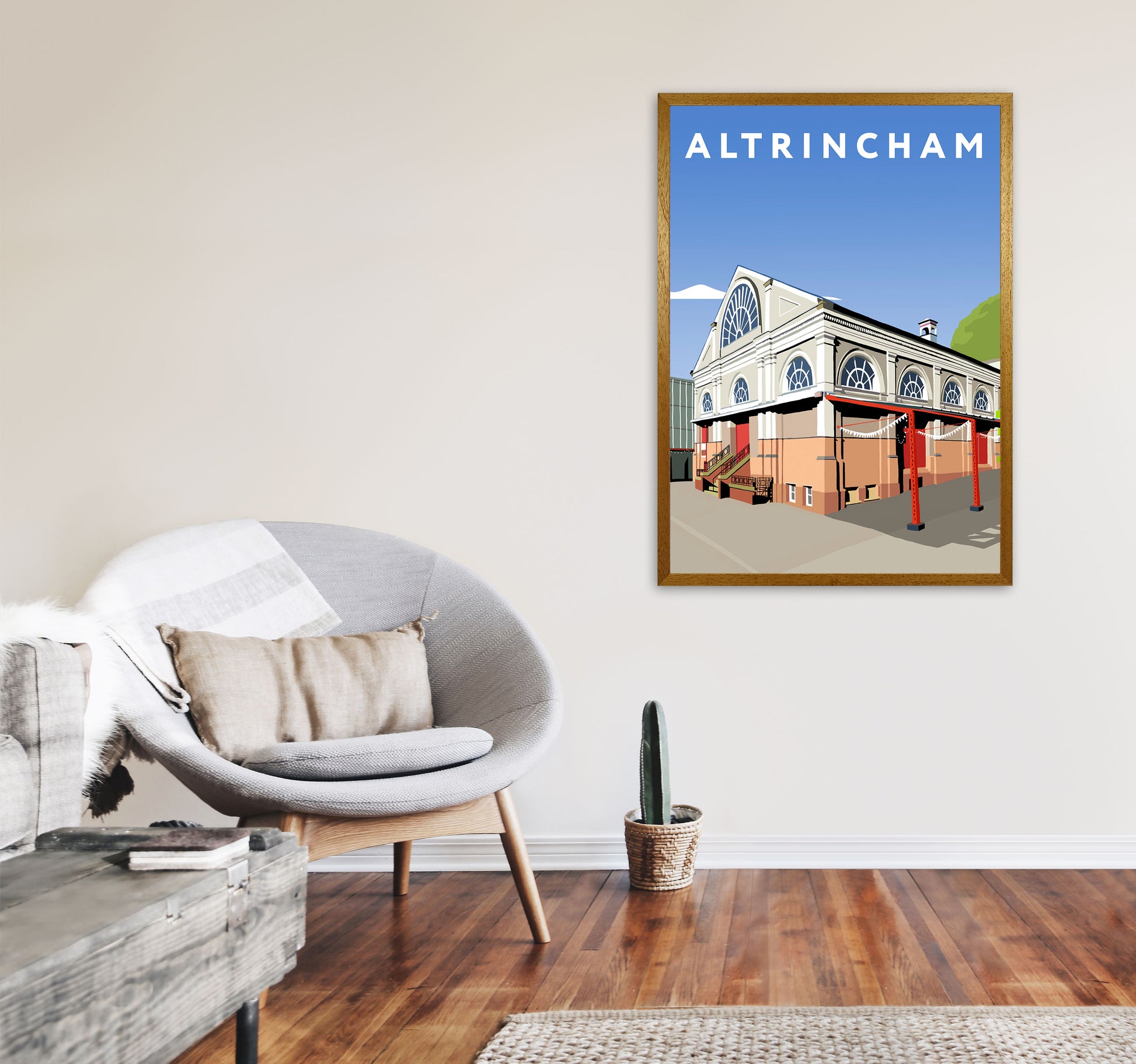 Altrincham Art Print by Richard O'Neill A1 Print Only