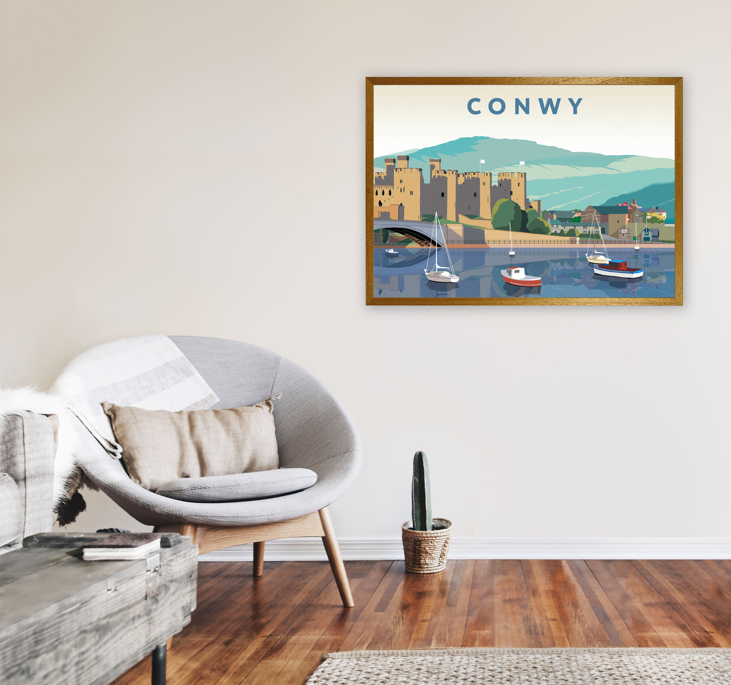 Conwy Art Print by Richard O'Neill A1 Print Only