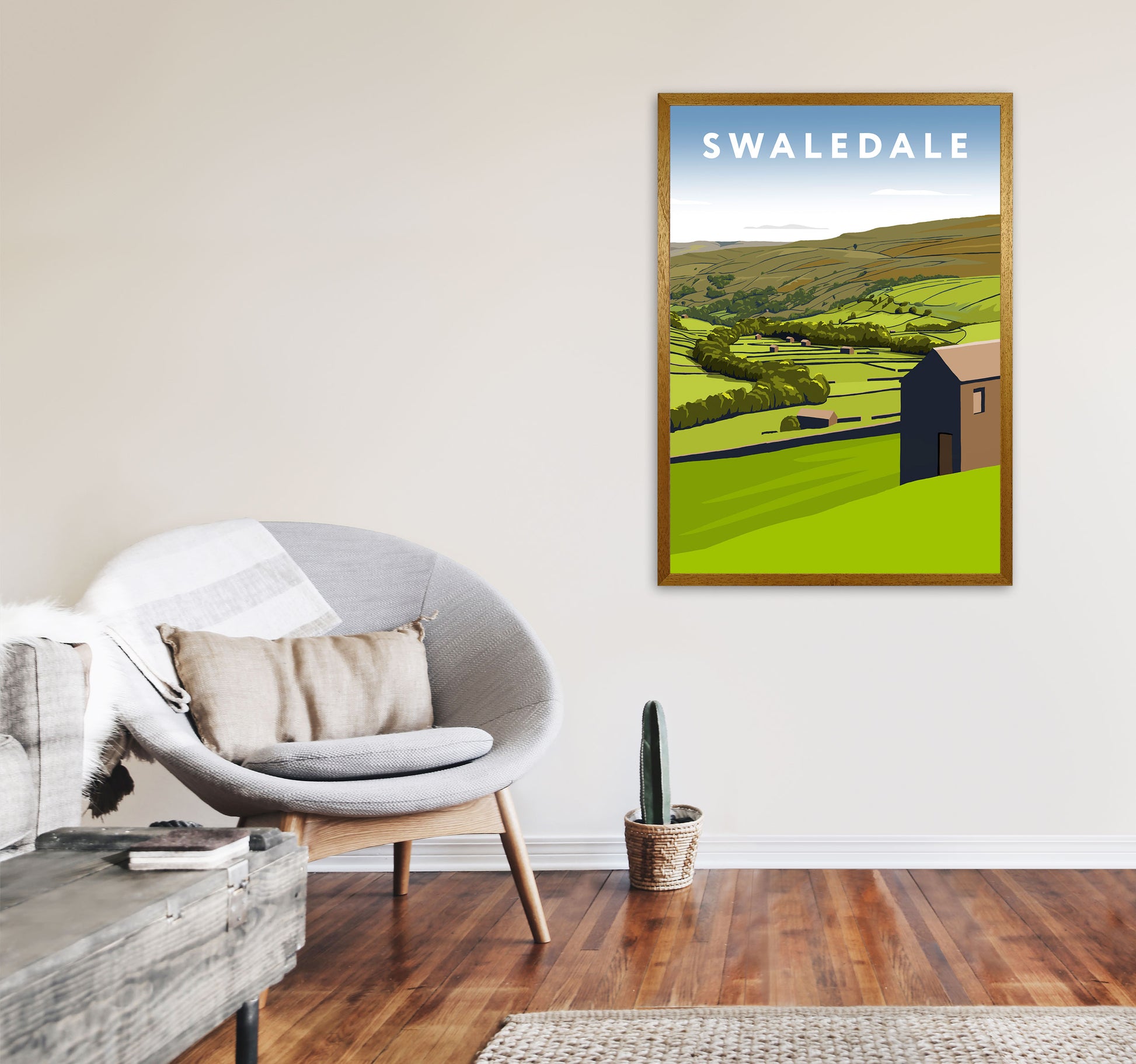 Swaledale2 Portrait by Richard O'Neill A1 Print Only